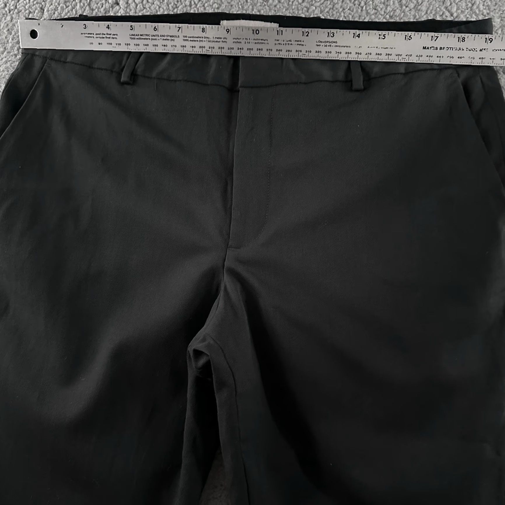 Everlane Everlane Dress Pants Mens Gray 38x34 Wool Blend Straight Front Size US 38 / EU 54 - 4 Thumbnail