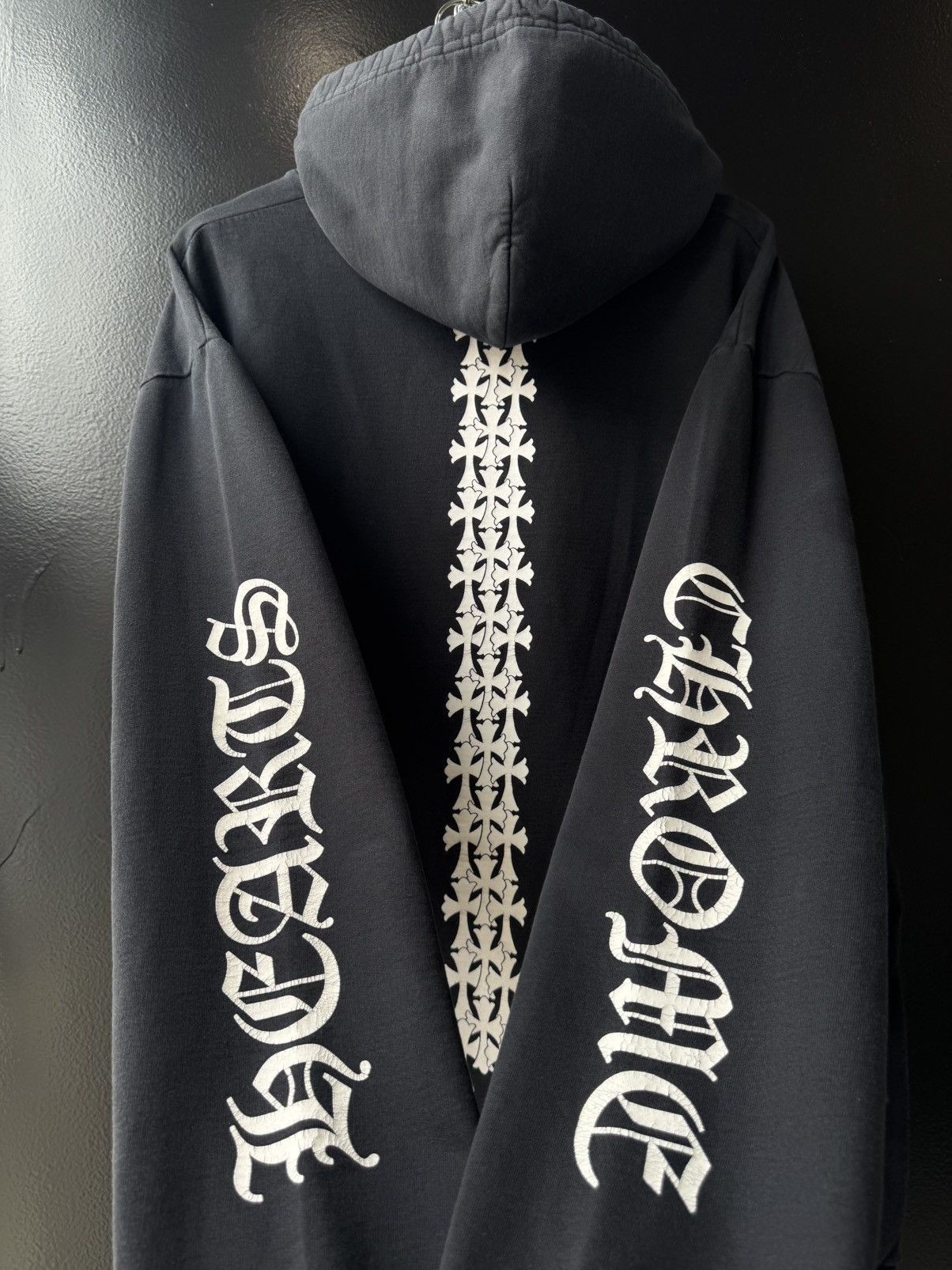 Chrome Hearts Chrome Hearts Cemetery Tire Track Hoodie | Grailed