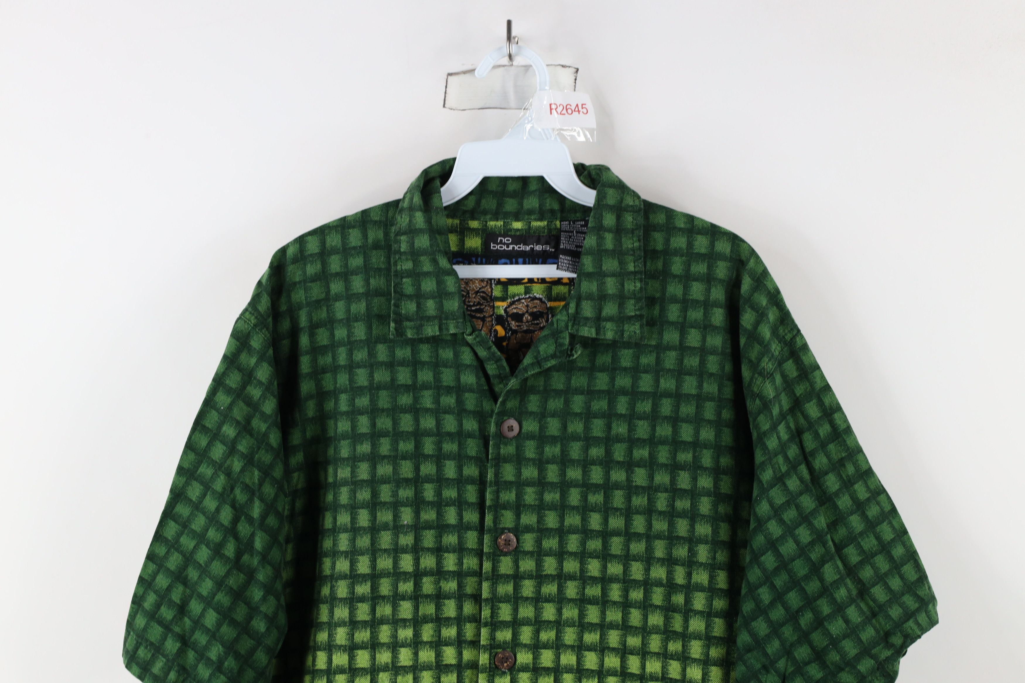 Vintage Vintage Y2K 90s Streetwear Collar Tiki Hawaiian Button Shirt Size US L / EU 52-54 / 3 - 2 Thumbnail