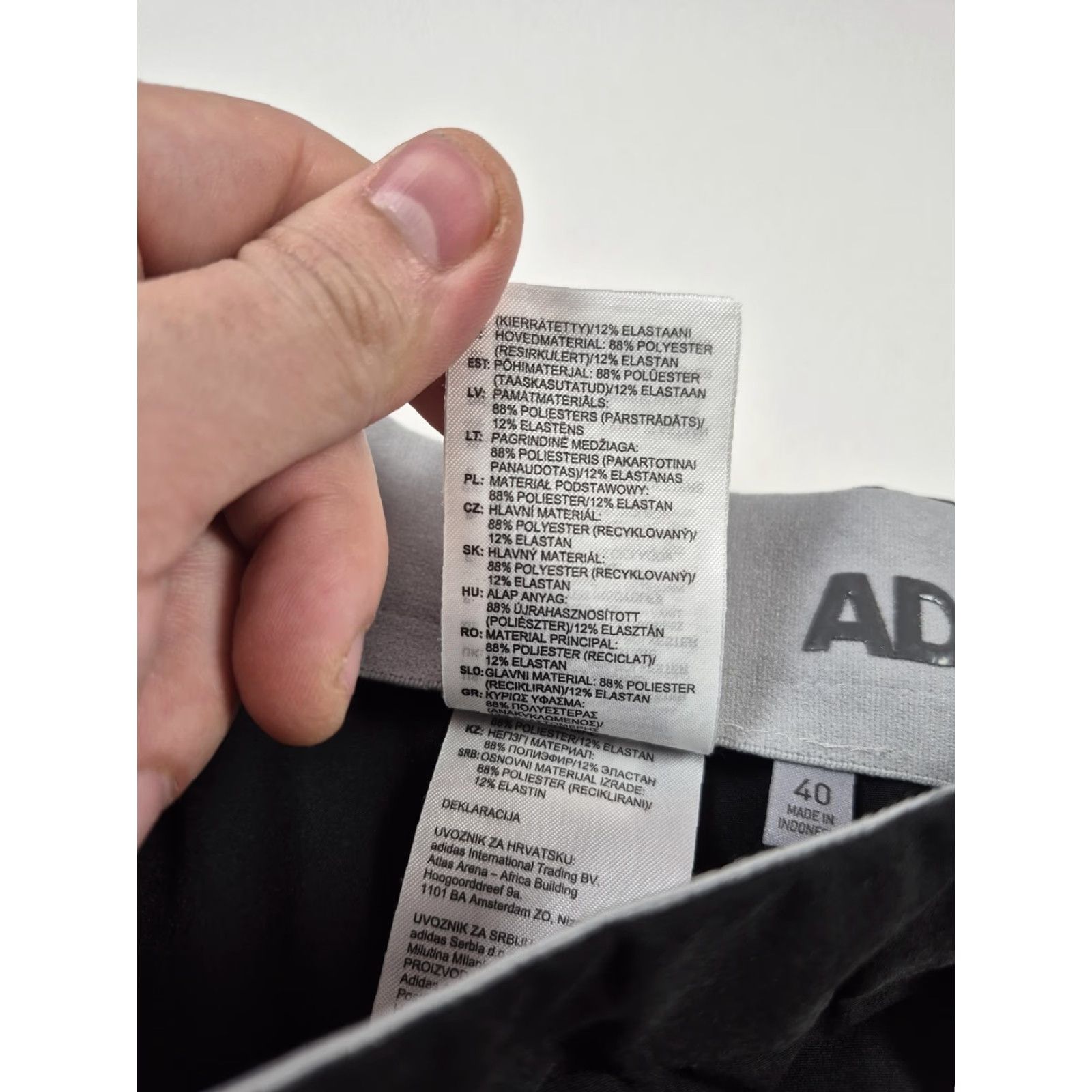 Adidas Adidas 365 Golf Shorts Mens 40 Black Stretch Chino Pockets Performance Size US 40 / EU 56 - 5 Thumbnail