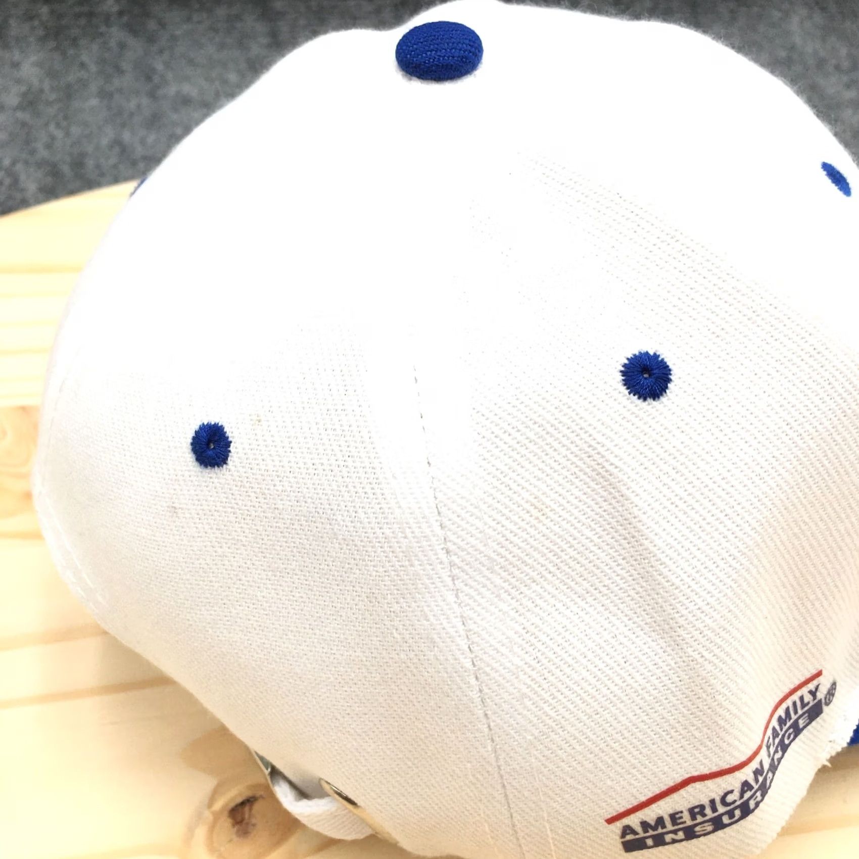 Vintage Milwaukee Brewers Baseball Cap Hat Mens One Size White Blue I Love MKE Logo Size ONE SIZE - 6 Thumbnail