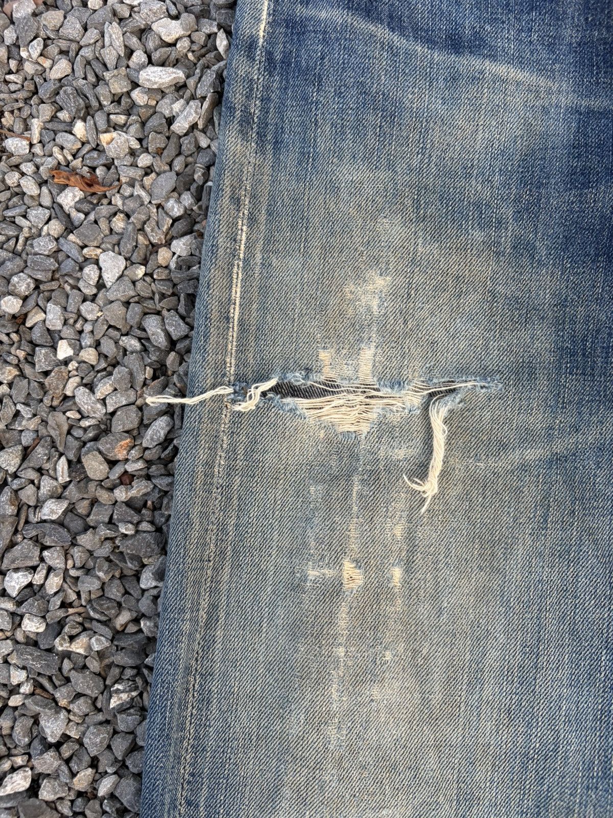 Kapital VINTAGE LEVIS 502 BIG E SELVEDGE RUSTY DISTRESSED DENIM Size US 30 / EU 46 - 23 Thumbnail