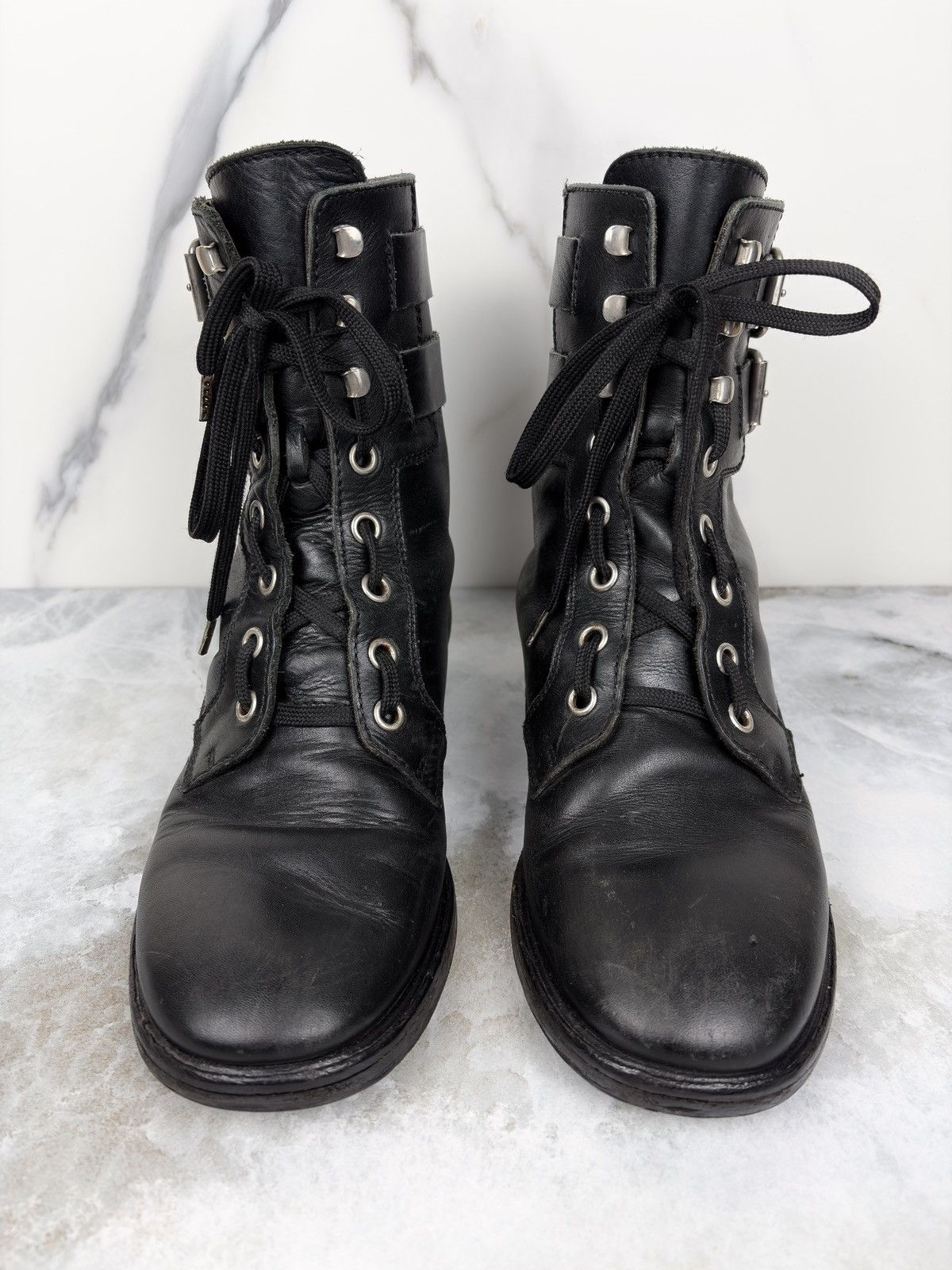 Raf Simons AW06 Raf Simons Harness Buckle Combat Biker Boots Size US 8 / EU 41 - 3 Thumbnail