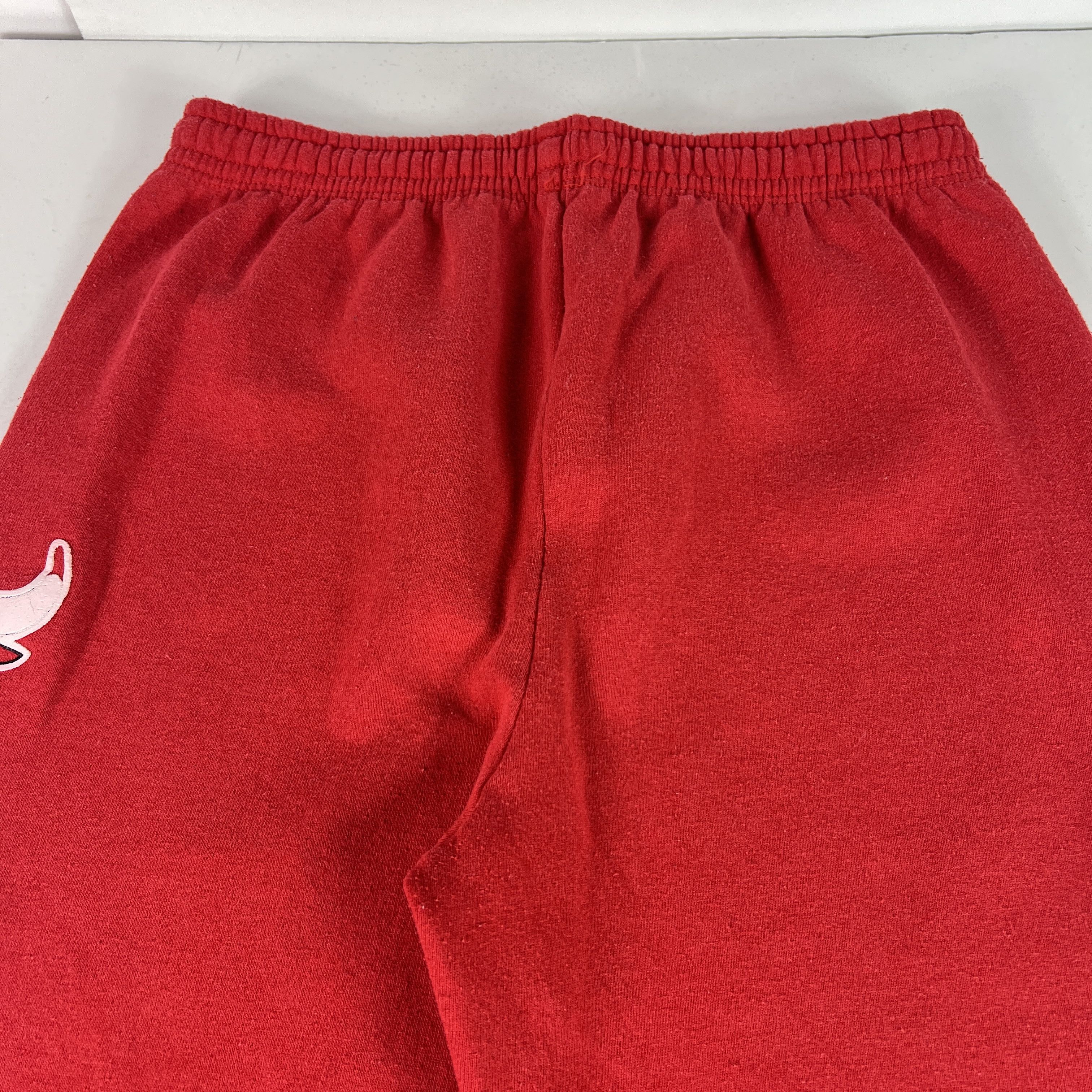 Fruit Of The Loom VTG 90s NBA Chicago Blulls Sweatpants Red Faded Logo Joggers Size US 31 - 13 Thumbnail