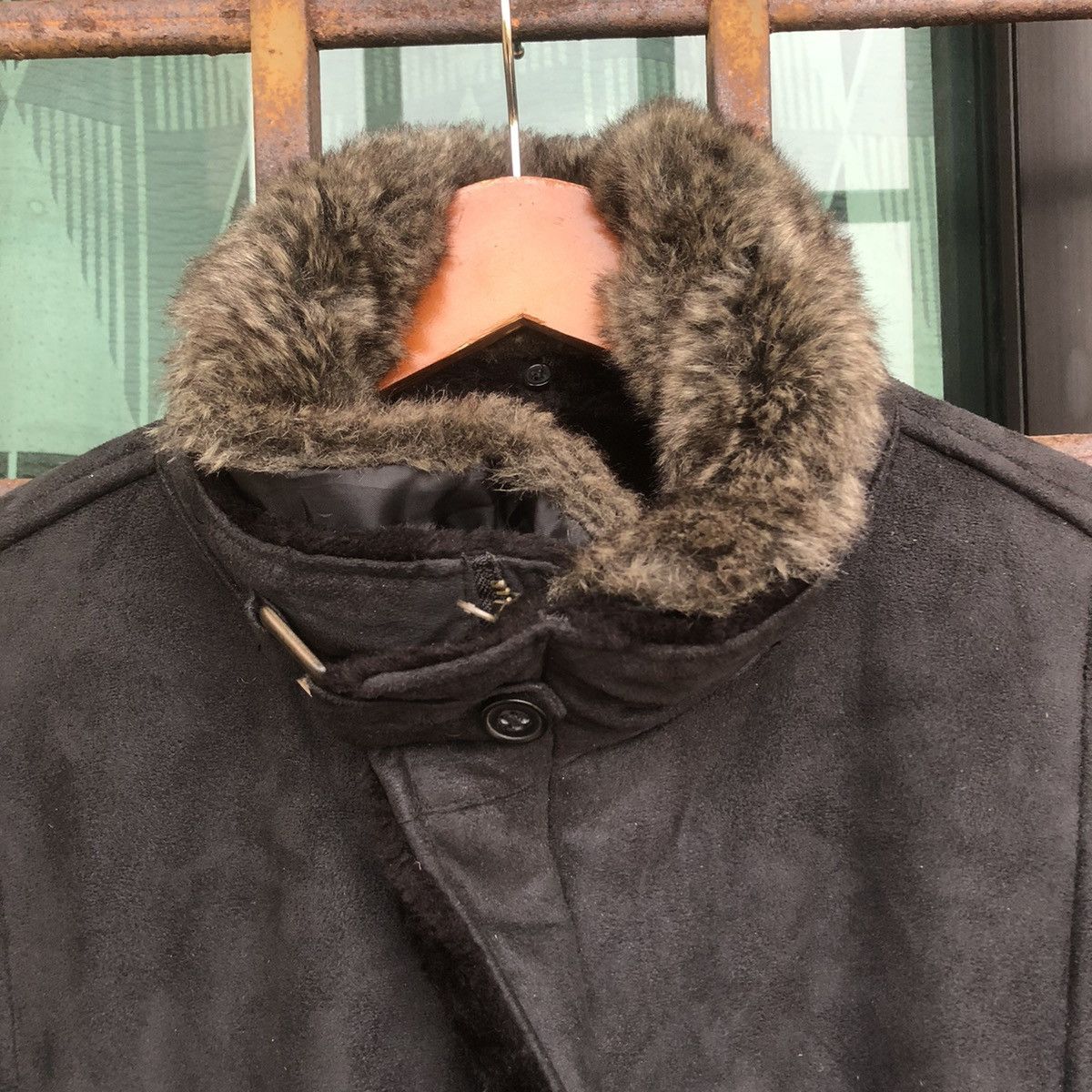 Kansai Yamamoto Suade Leather Fur Inside Parka Zipper Jacket Size US L / EU 52-54 / 3 - 4 Thumbnail