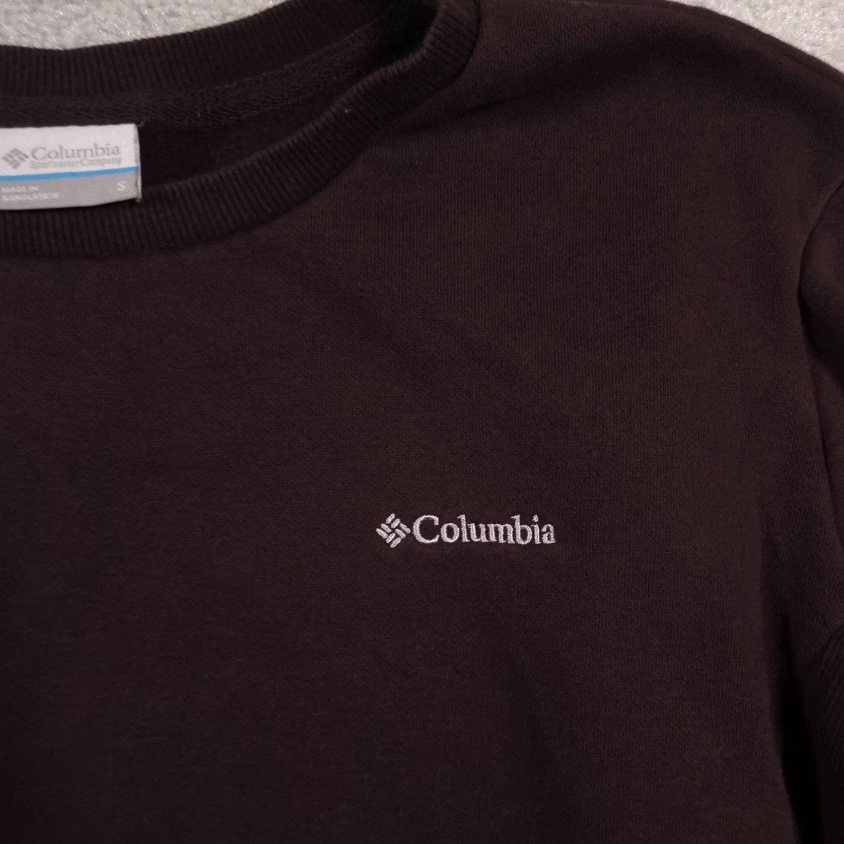Vintage Columbia Womens Sweatshirt Small Maroon Crewneck Pullover Cropped Fit Size S / US 4 / IT 40 - 4 Thumbnail