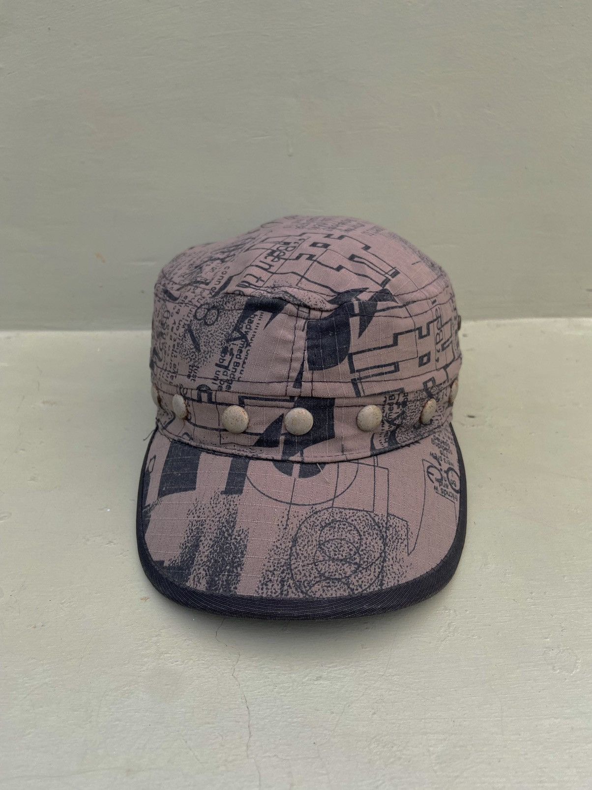 If Six Was Nine 2000s full all over print L.G.B style patrol hat Size ONE SIZE - 1 Thumbnail