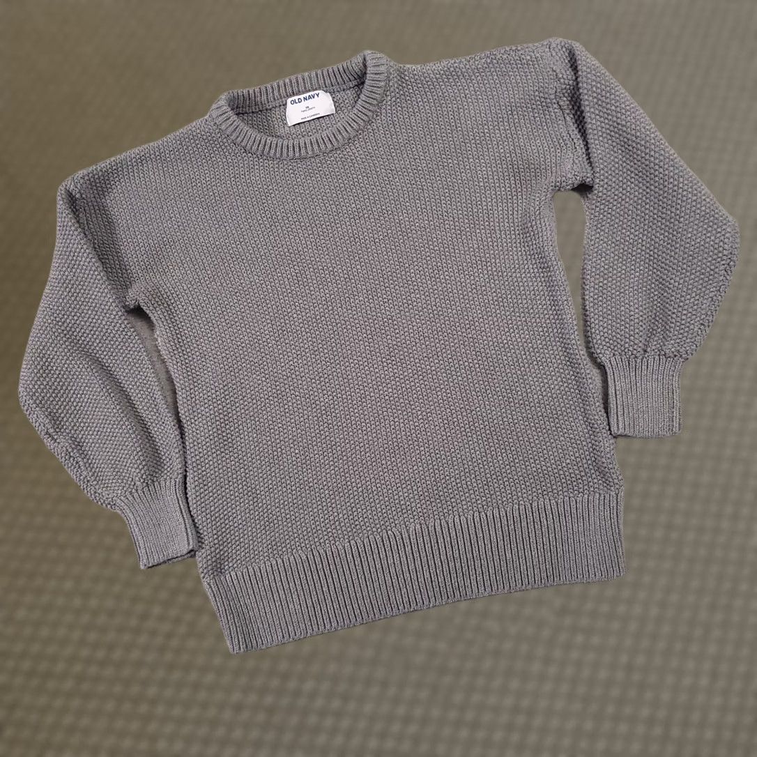 Old Navy Old Navy Tunic Sweater Women XS Gray Long Sleeve Crewneck Chunky Knit Size XS / US 0-2 / IT 36-38 - 1 Thumbnail