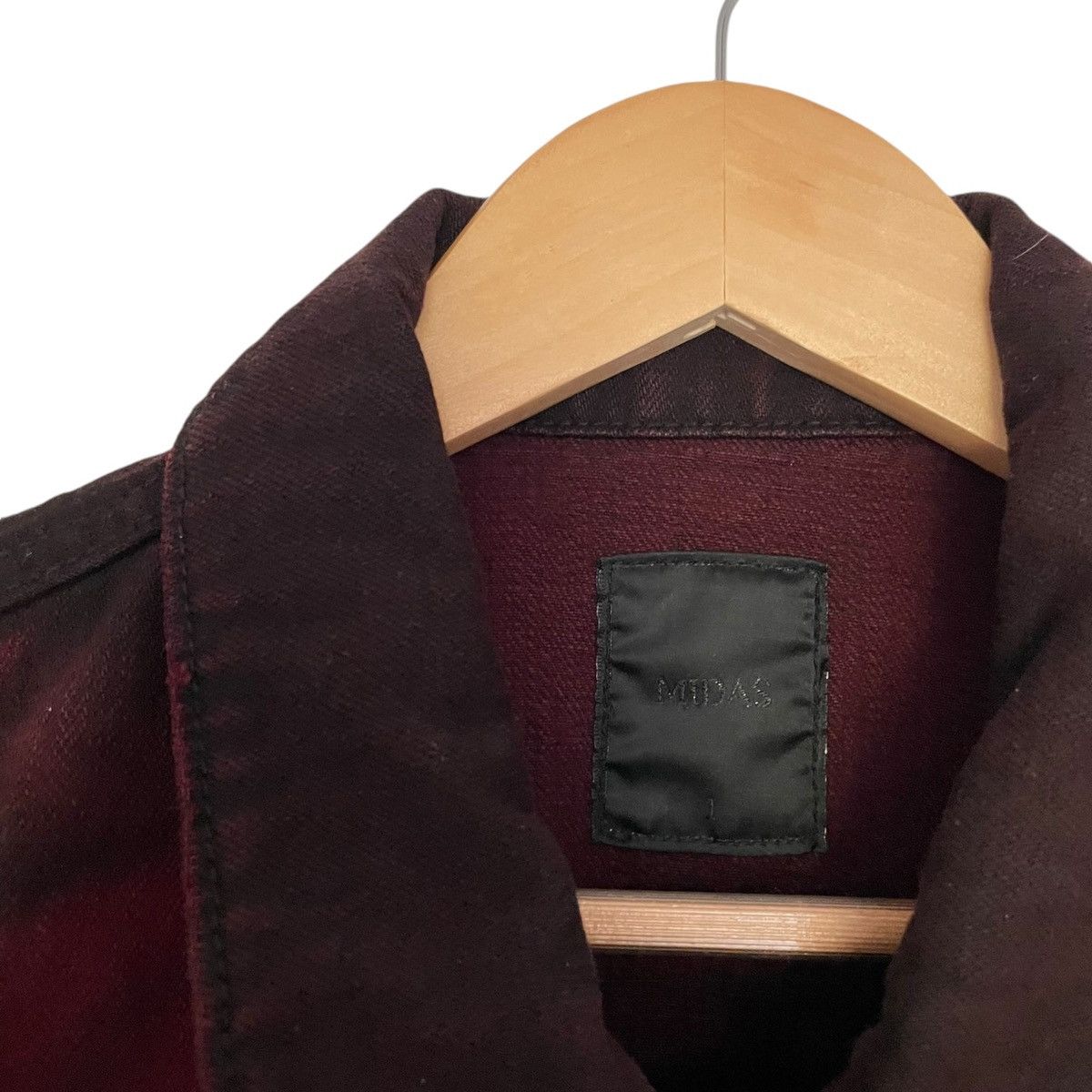 Designer × Japanese Brand Midas blood red denim jacket | Grailed