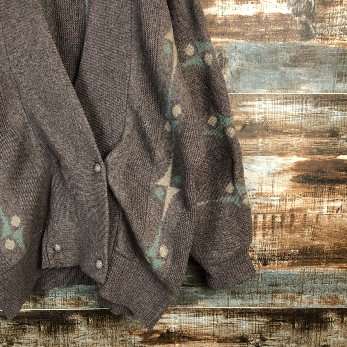 Japanese Brand Japan vintage art Brown Cardigan Knitwear #A1692 Size US L / EU 52-54 / 3 - 8 Thumbnail