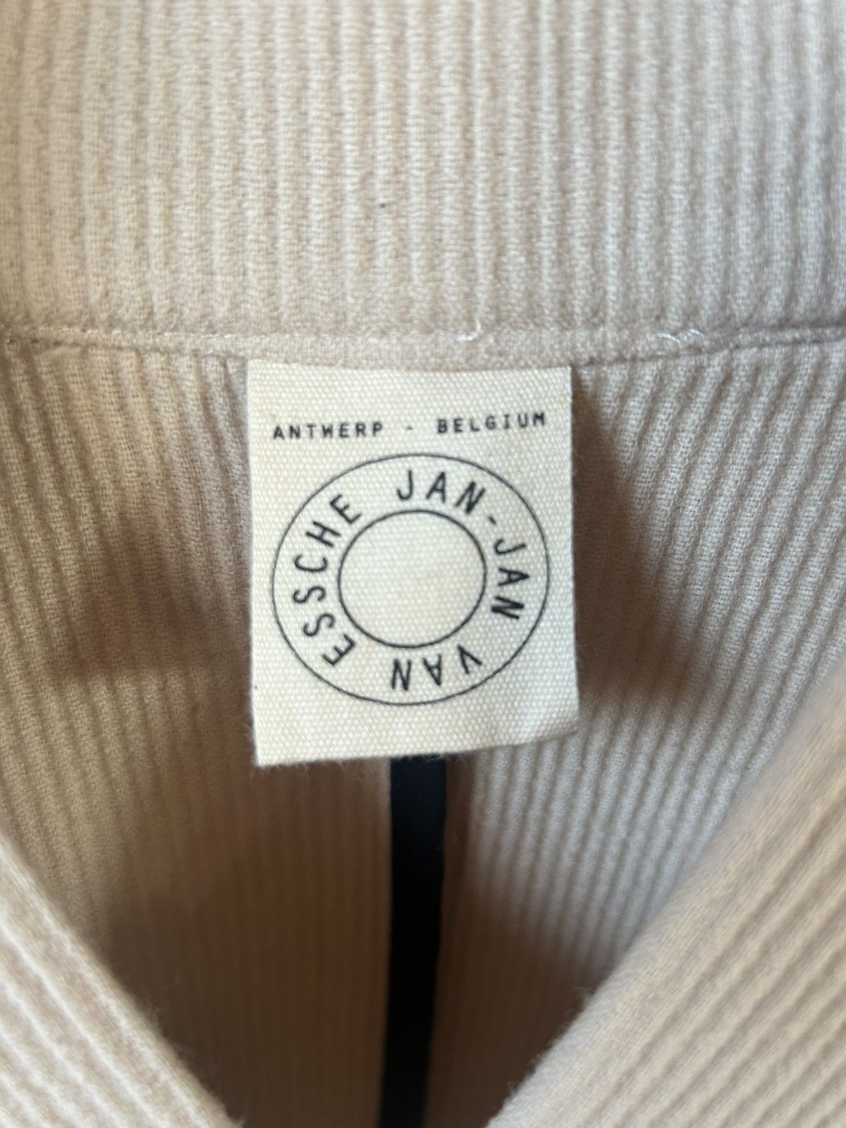 Jan Jan Van Essche Sweat #39 - Ecru Ridged Wool Size US M / EU 48-50 / 2 - 7 Thumbnail