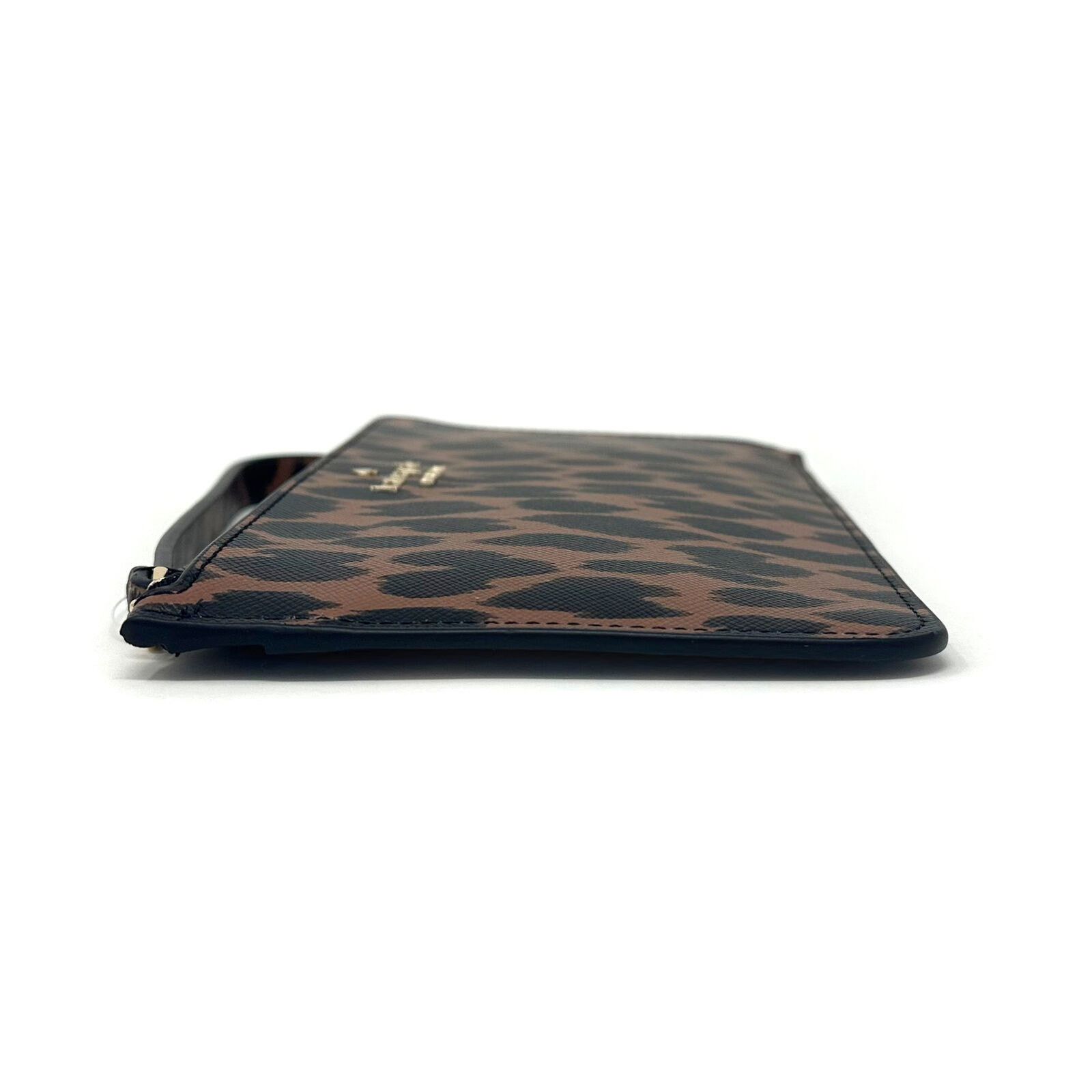 Kate Spade Kate Spade Lucy Medium L-Zip Wristlet in Leopard Print KE636 Size ONE SIZE - 7 Thumbnail