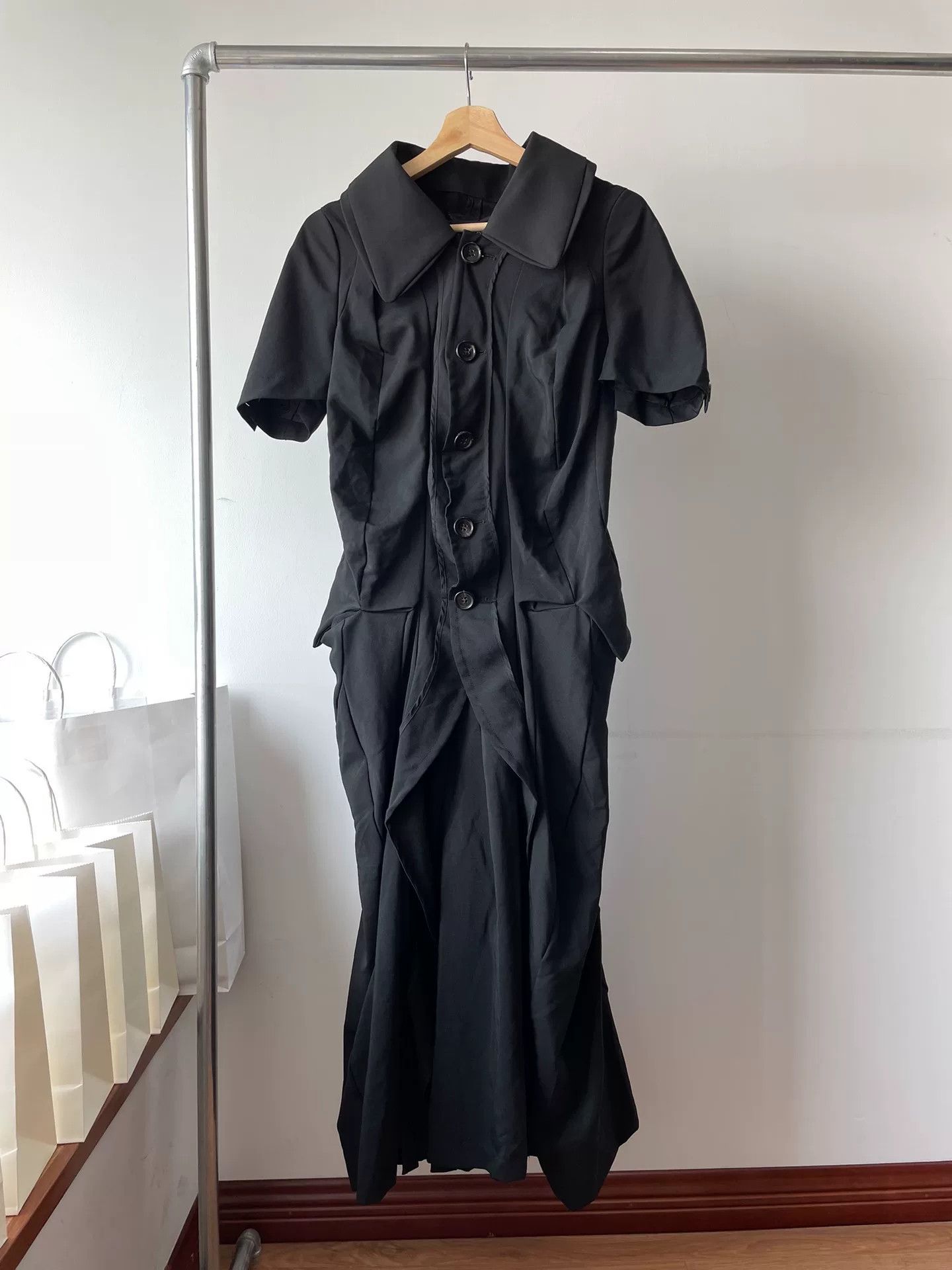 Junya Watanabe Junya Watanabe Runway Black Dress Size S / US 4 / IT 40 - 1 Thumbnail