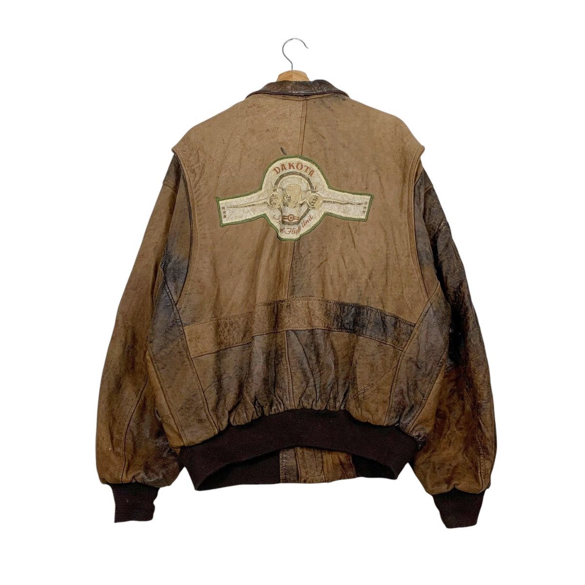 Other Dakota Flight Unit Bomber Leather Jacket Size US XL / EU 56 / 4 - 7 Thumbnail