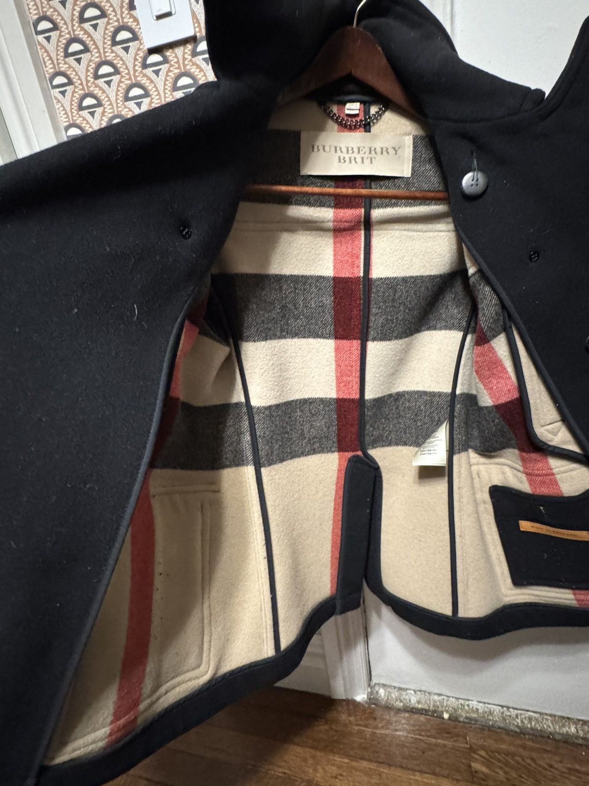 Burberry Burberry Brit Wool Peacoat Size US M / EU 48-50 / 2 - 9 Thumbnail