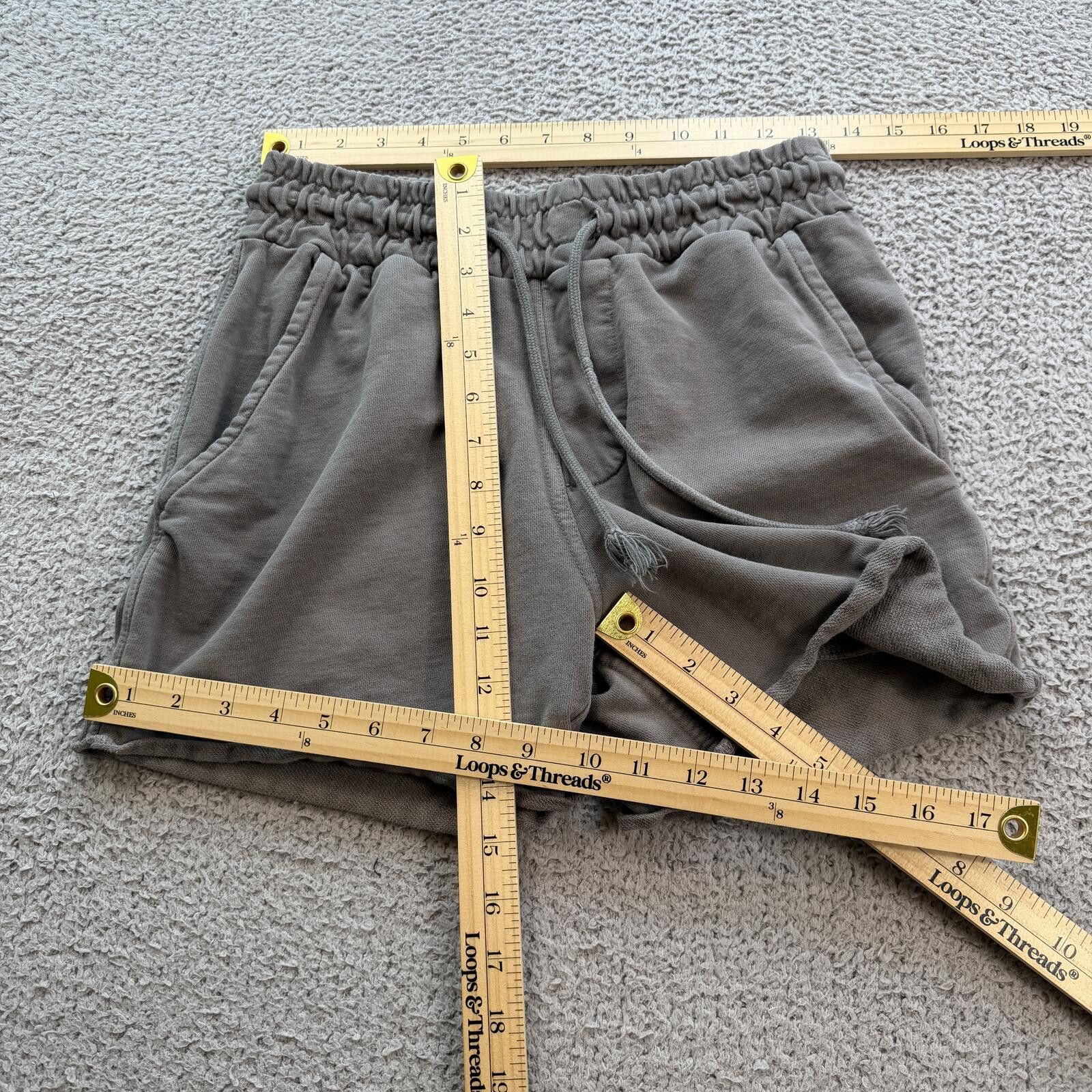 YoungLA YoungLA Womens M Gray Sweat Shorts Gym Lounge Bodybuilding Size 32" / US 10 / IT 46 - 3 Thumbnail