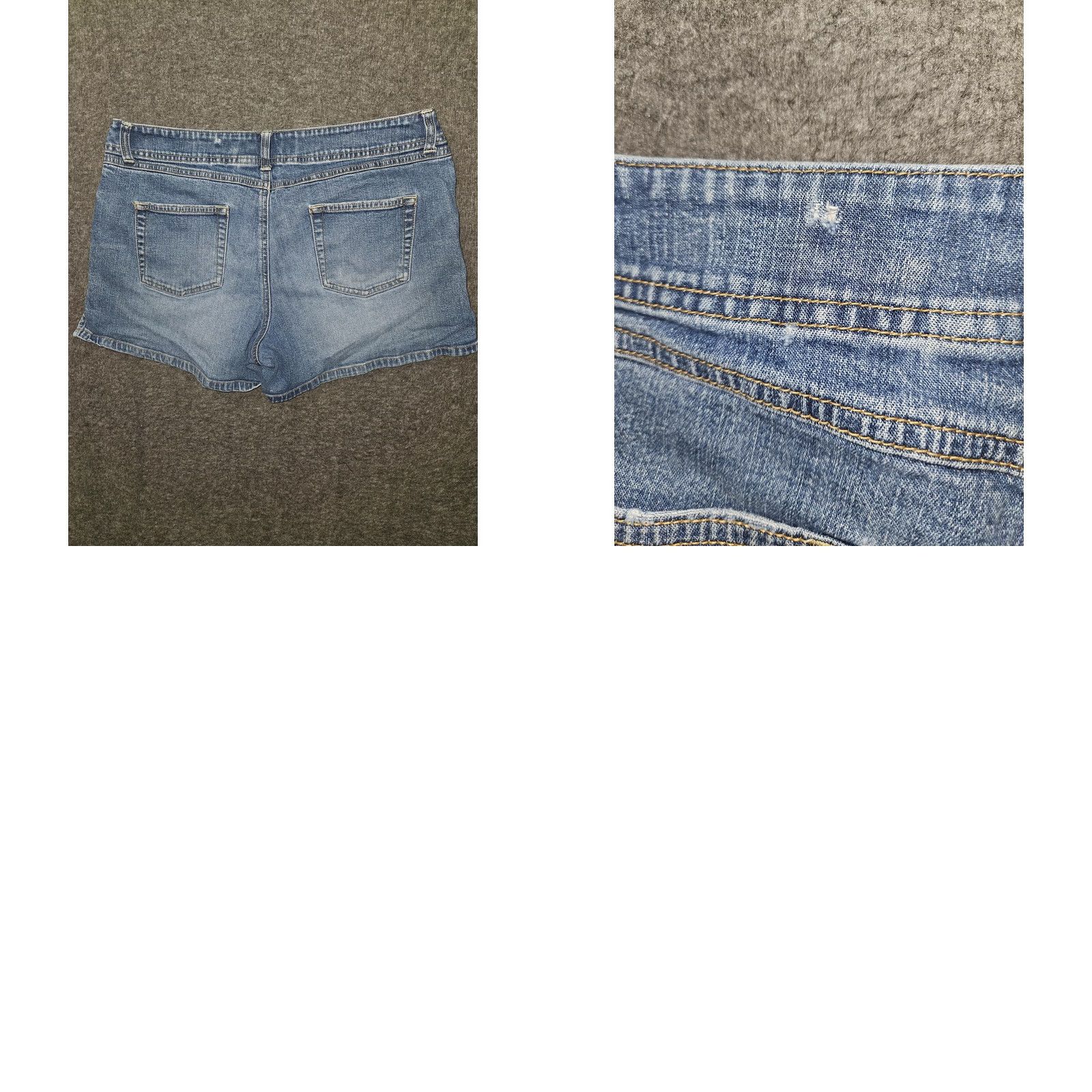 Old Navy VINTAGE Old Navy Shorts Womens 14 Blue Denim Stretch Low Waist 5 Pocket 00s Size 36" / US 14 / IT 50 - 8 Thumbnail