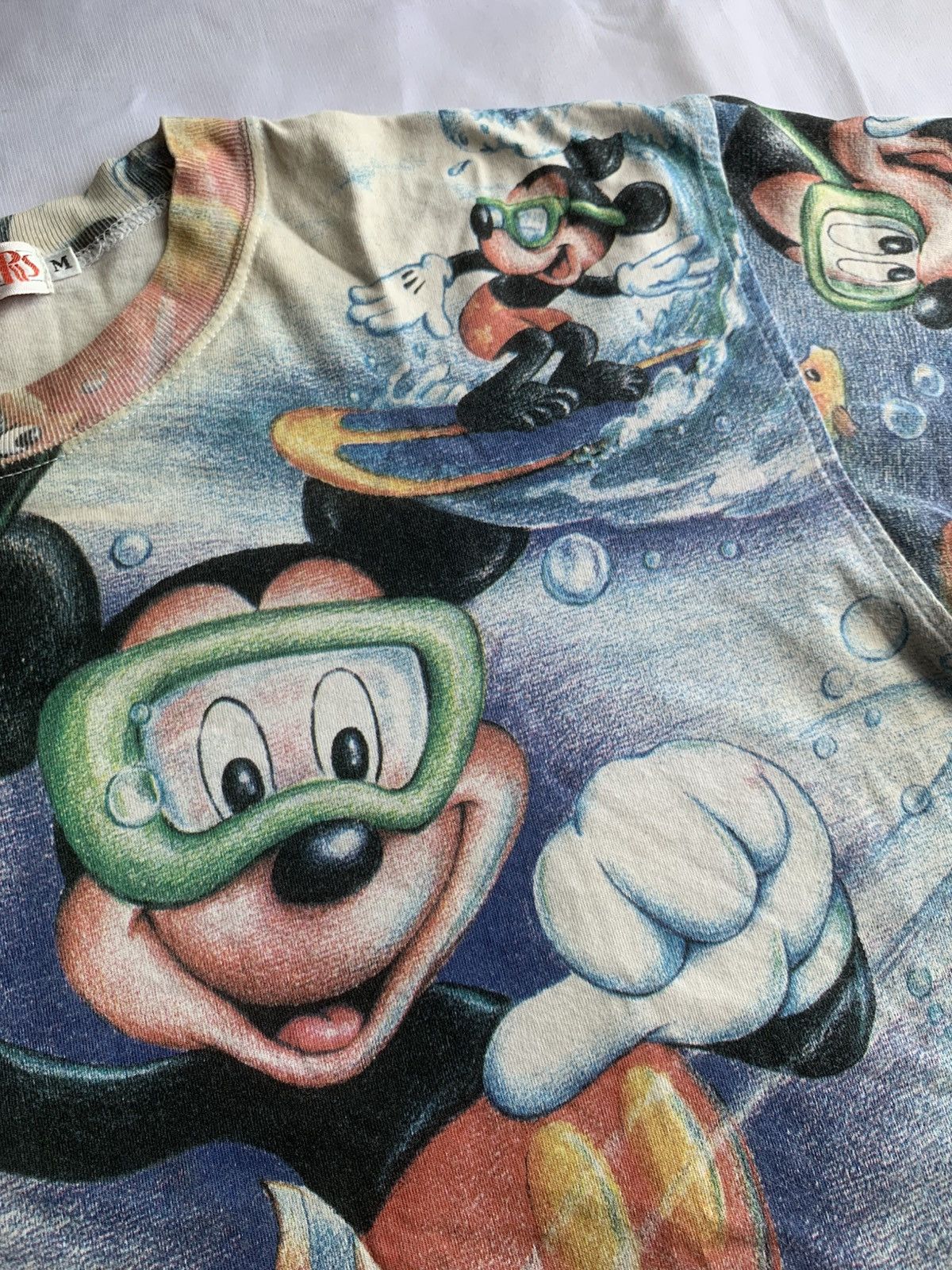 Disney × Medicom Toy × Number (N)ine Vintage RARE Japan Disney Mickey Mouse Aop Tee Size US M / EU 48-50 / 2 - 9 Thumbnail