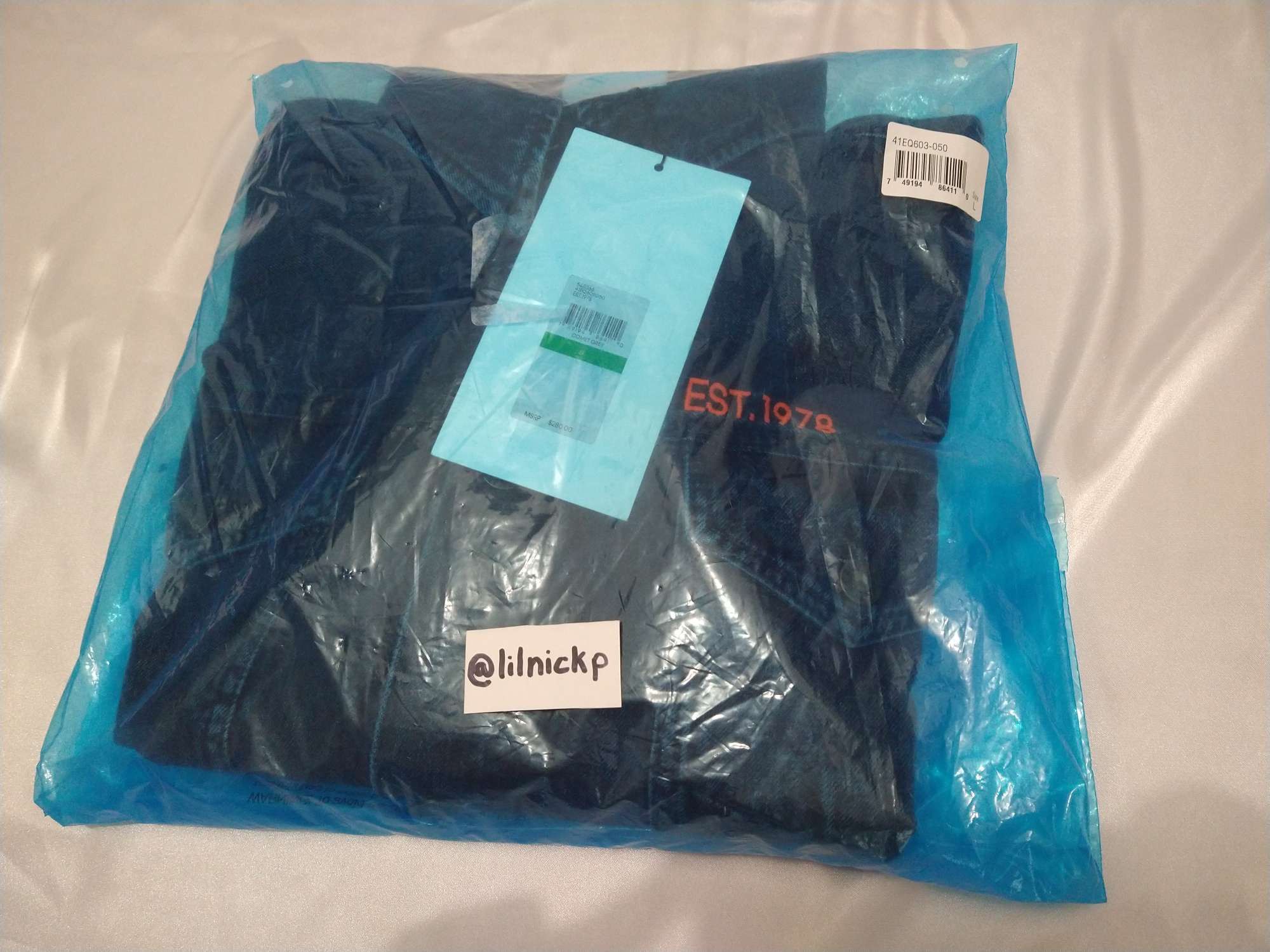Calvin Klein 205W39NYC EST. 1978 Comet Grey Denim Trucker Jacket Size US L / EU 52-54 / 3 - 10 Thumbnail