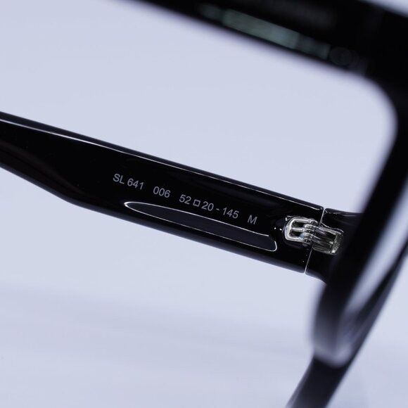 Saint Laurent Paris Saint Laurent SL641 006 Sunglasses Shiny Black Cat Eye Frame Size ONE SIZE - 6 Thumbnail