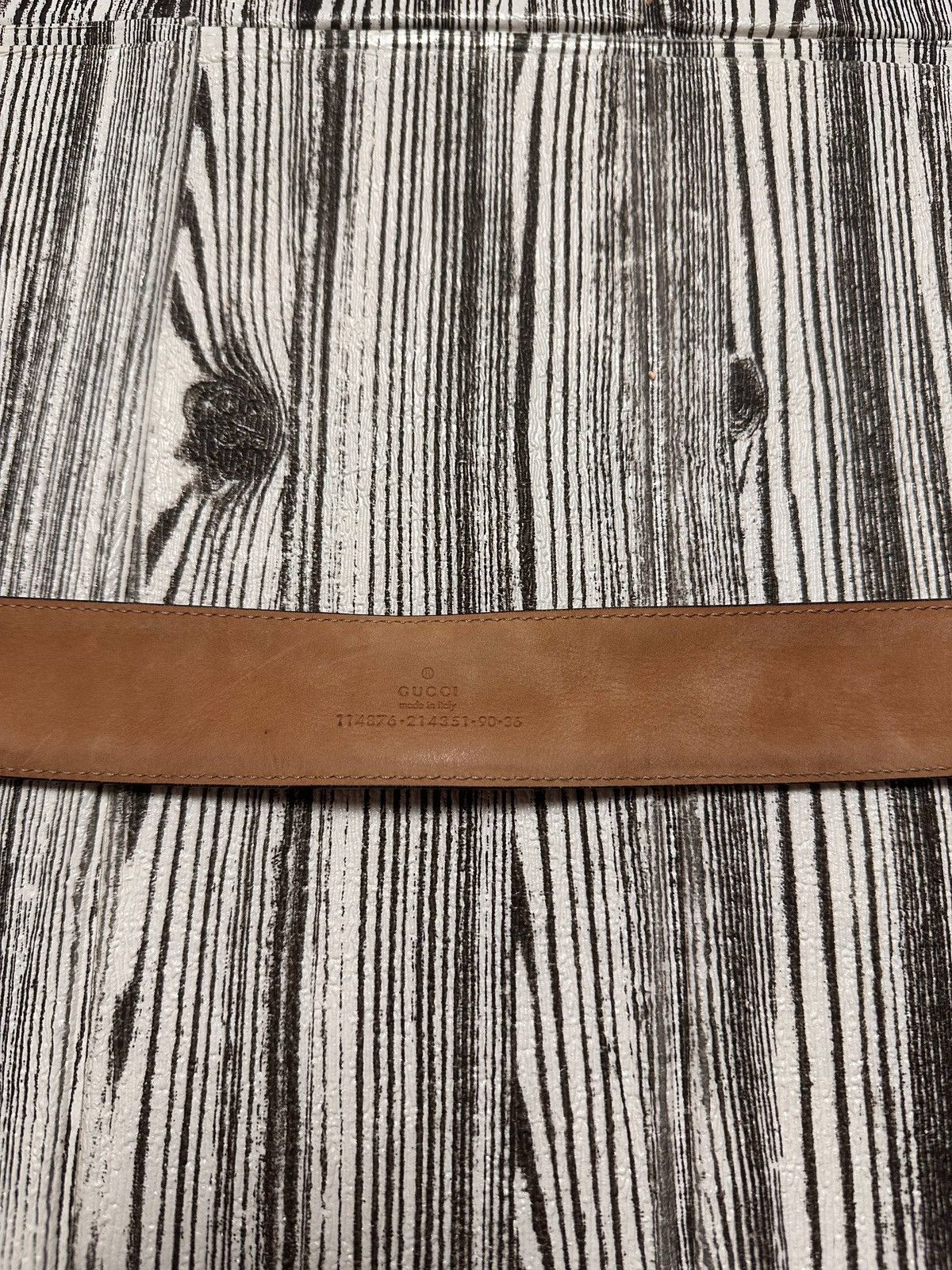 Gucci Gucci Diamante Canvas and Leather Interlocking G Buckle Belt Size ONE SIZE - 7 Thumbnail