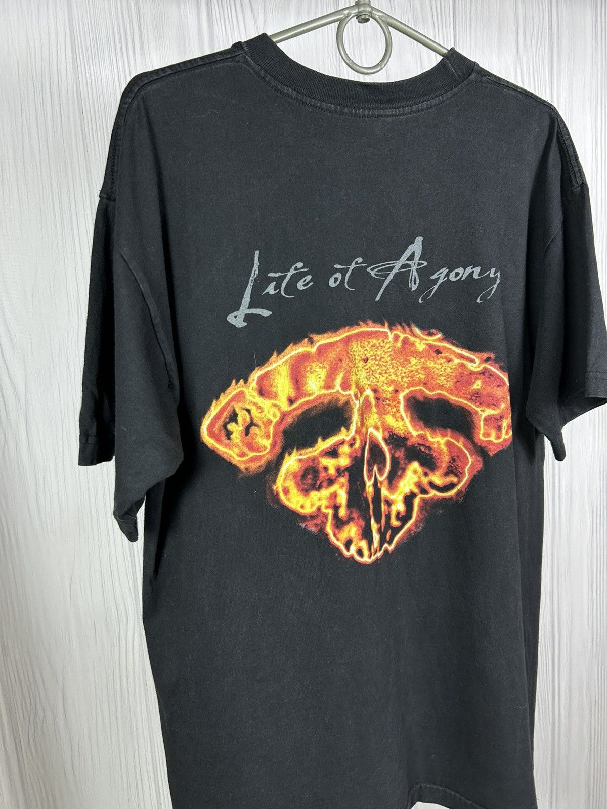 Band Tees Vintage 90s Life Of Agony LOA Band Fire T-Shirt Size L USA Size US L / EU 52-54 / 3 - 9 Thumbnail
