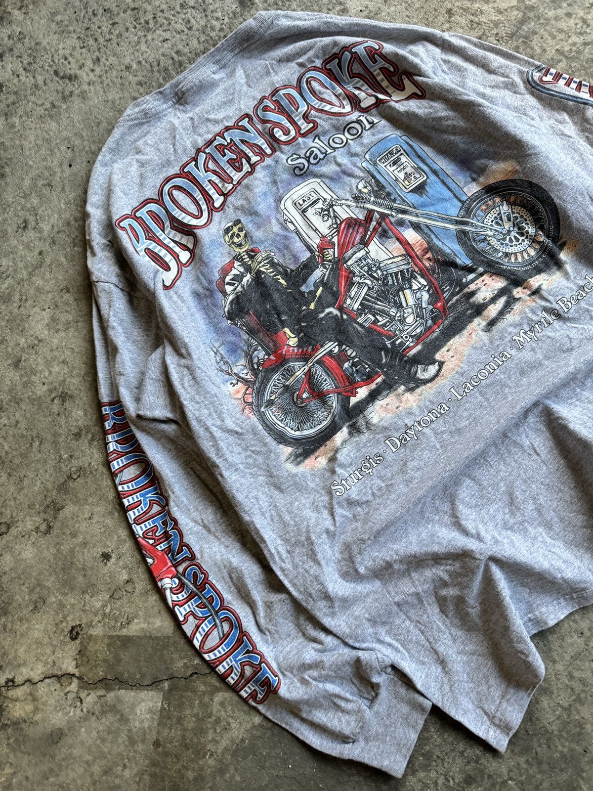Harley Davidson × Japanese Brand Crazy vintage Y2K Harley Davidson style brokenspoke ls tee Size US L / EU 52-54 / 3 - 6 Thumbnail