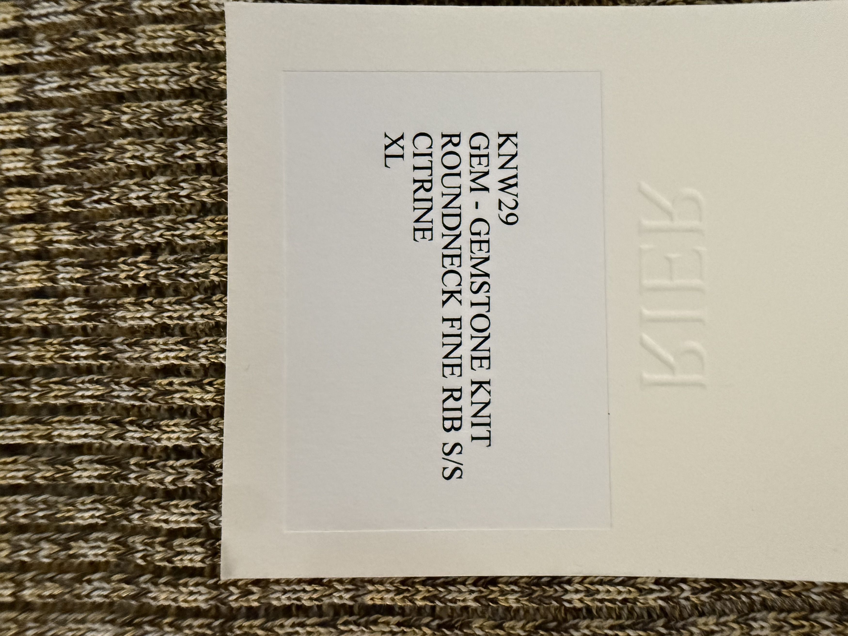 RIER Rier Citrine Gemstone Silk Knit Size US XL / EU 56 / 4 - 10 Thumbnail