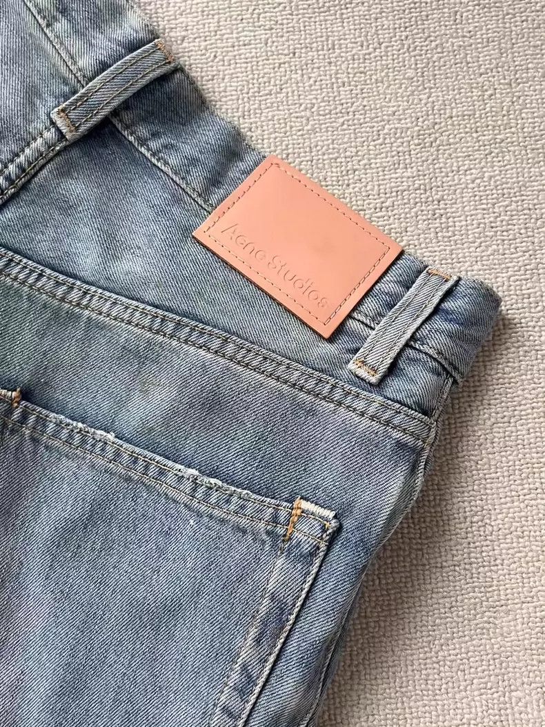 Acne Studios acne studios Loose-fitting distressed jeans made of mud-dy Size US 34 / EU 50 - 3 Thumbnail