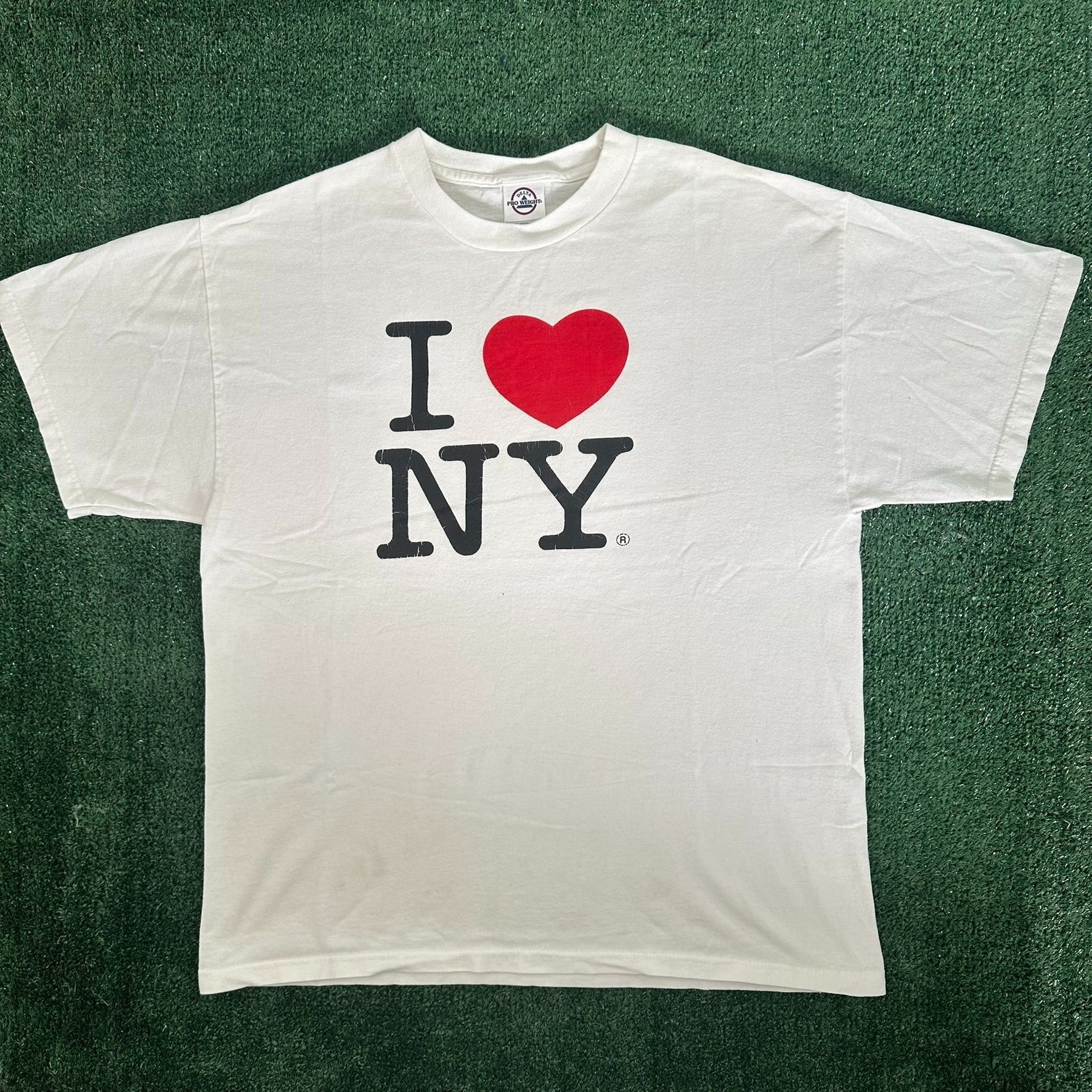 Delta Vintage I Love NY T-Shirt Y2K New York Tourist Souvenir Tee Size US L / EU 52-54 / 3 - 1 Thumbnail