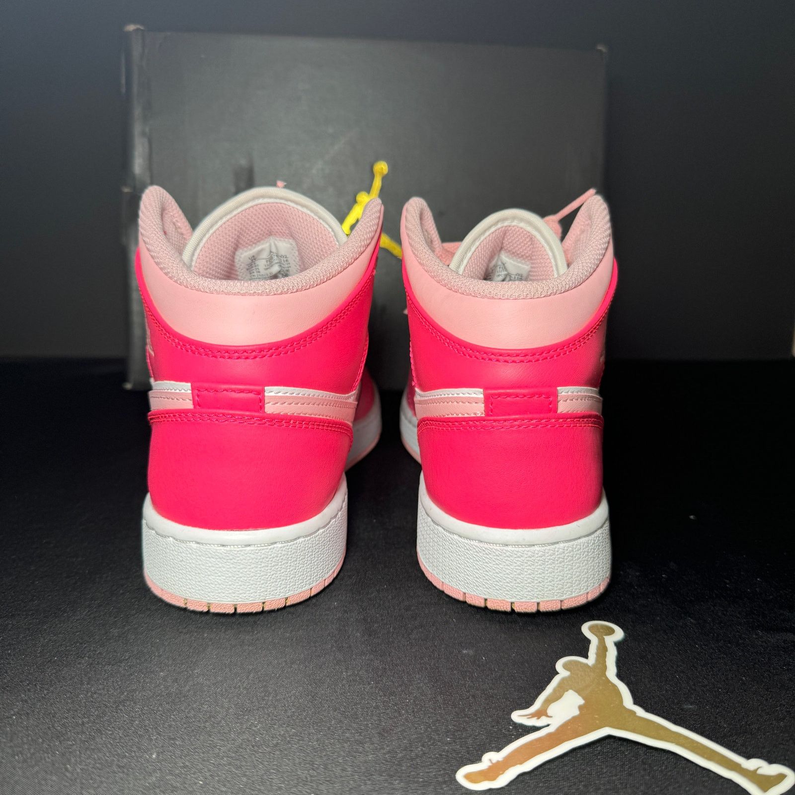 Jordan Brand × Nike Size 7 - Nike Air Jordan 1 Mid GS Fierce Pink Men's Shoes Size US 7 / EU 40 - 6 Thumbnail