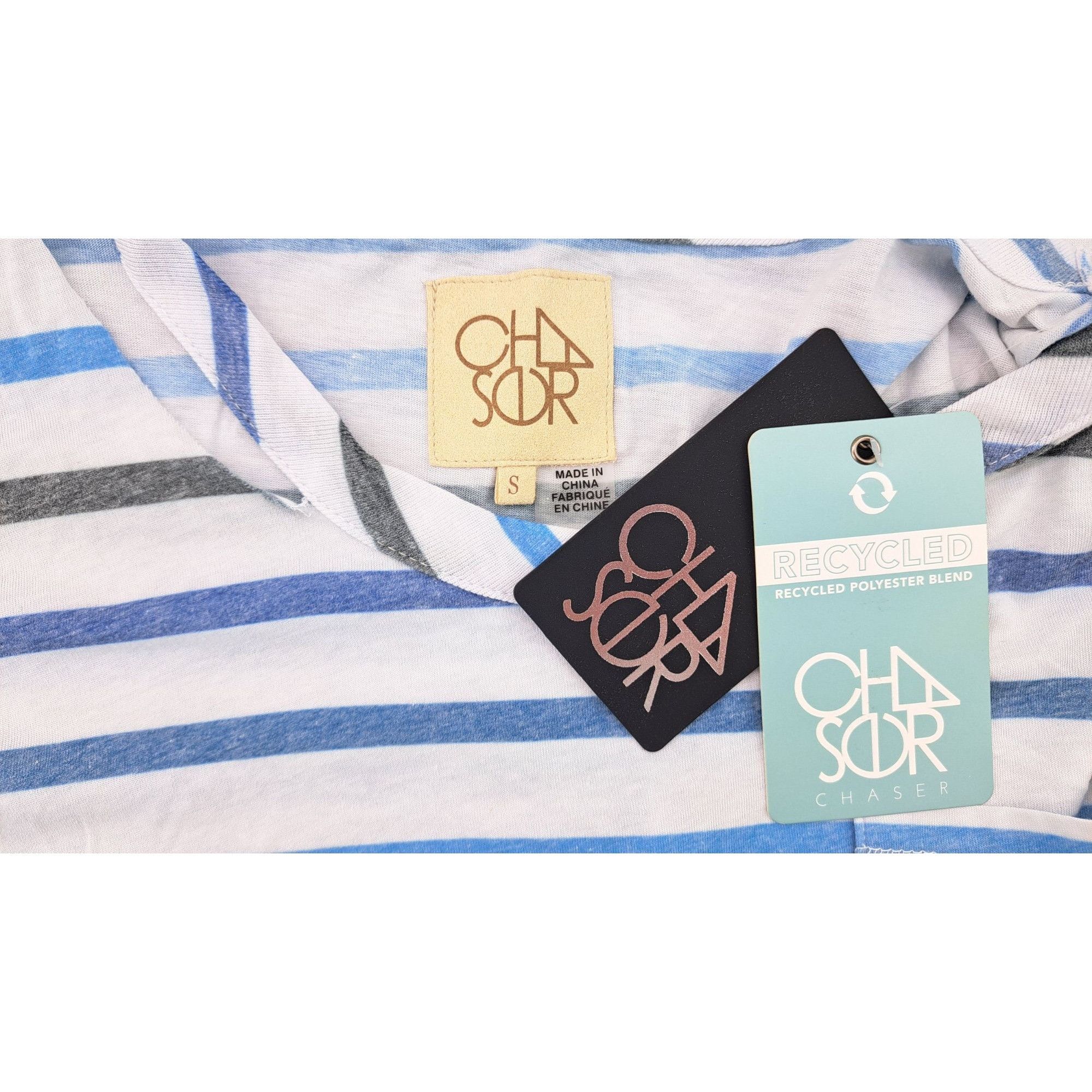 Chaser Brand Chaser Recycled Striped Short Sleeve Top Women Size Small Size S / US 4 / IT 40 - 4 Thumbnail