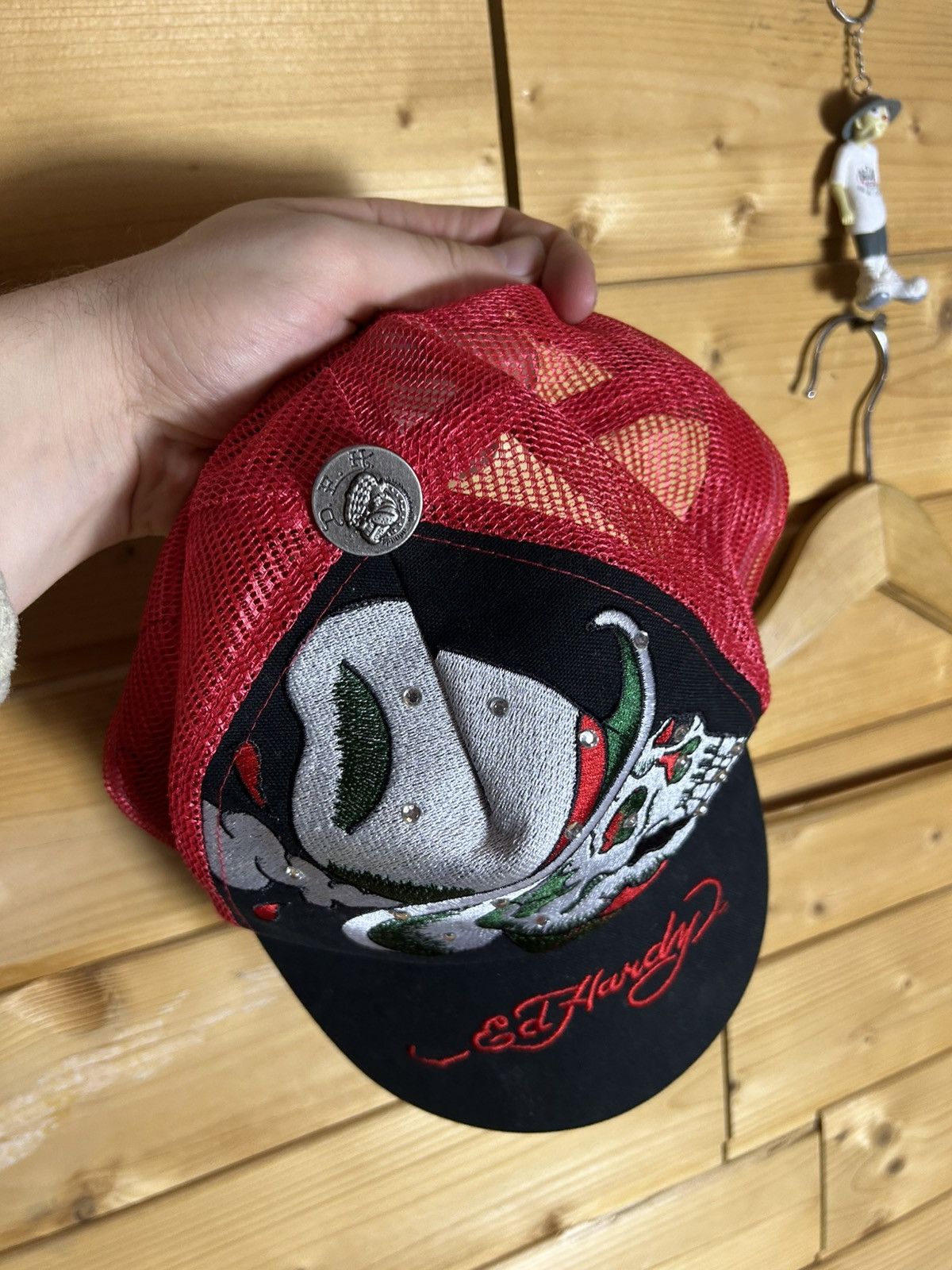 Ed Hardy Ed Hardy skull skeleton cap Size ONE SIZE - 5 Thumbnail