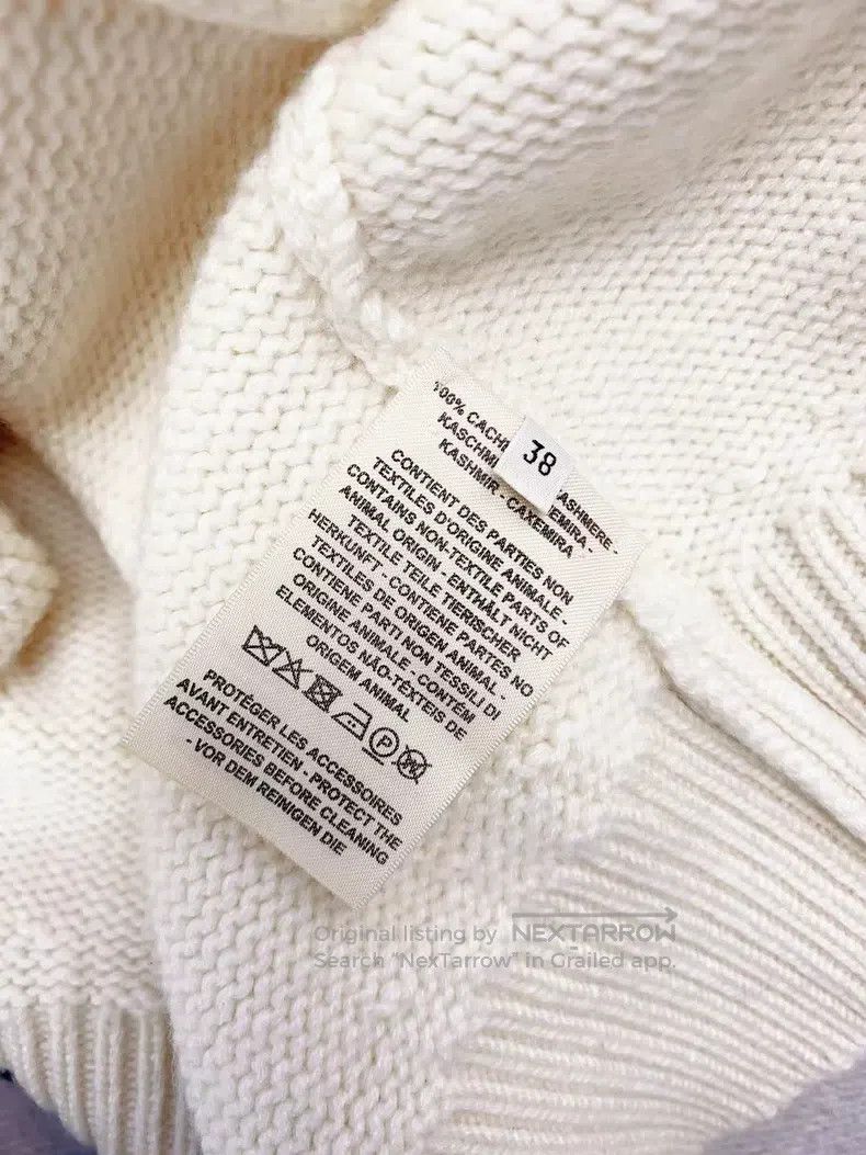 Hermes Hermes Beige One-button V-neck Cardigan Size XS / US 0-2 / IT 36-38 - 5 Thumbnail