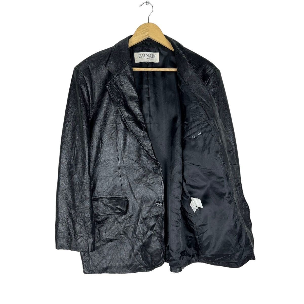 Balmain ⚡️BALMAIN SHEEPSKIN LEATHER COAT JACKET Size US M / EU 48-50 / 2 - 7 Thumbnail