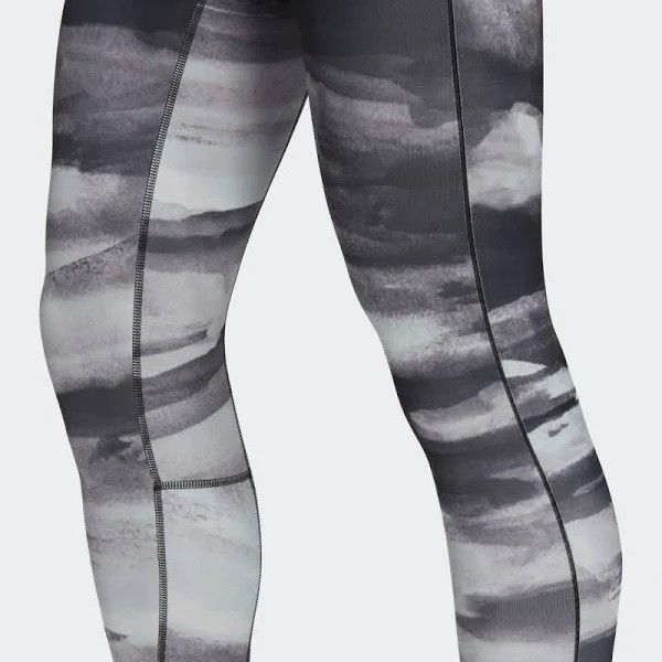 Adidas NWT ADIDAS All-Over Print MEN'S Yoga COMPRESSION PANTS Sz M Size US 32 / EU 48 - 13 Thumbnail