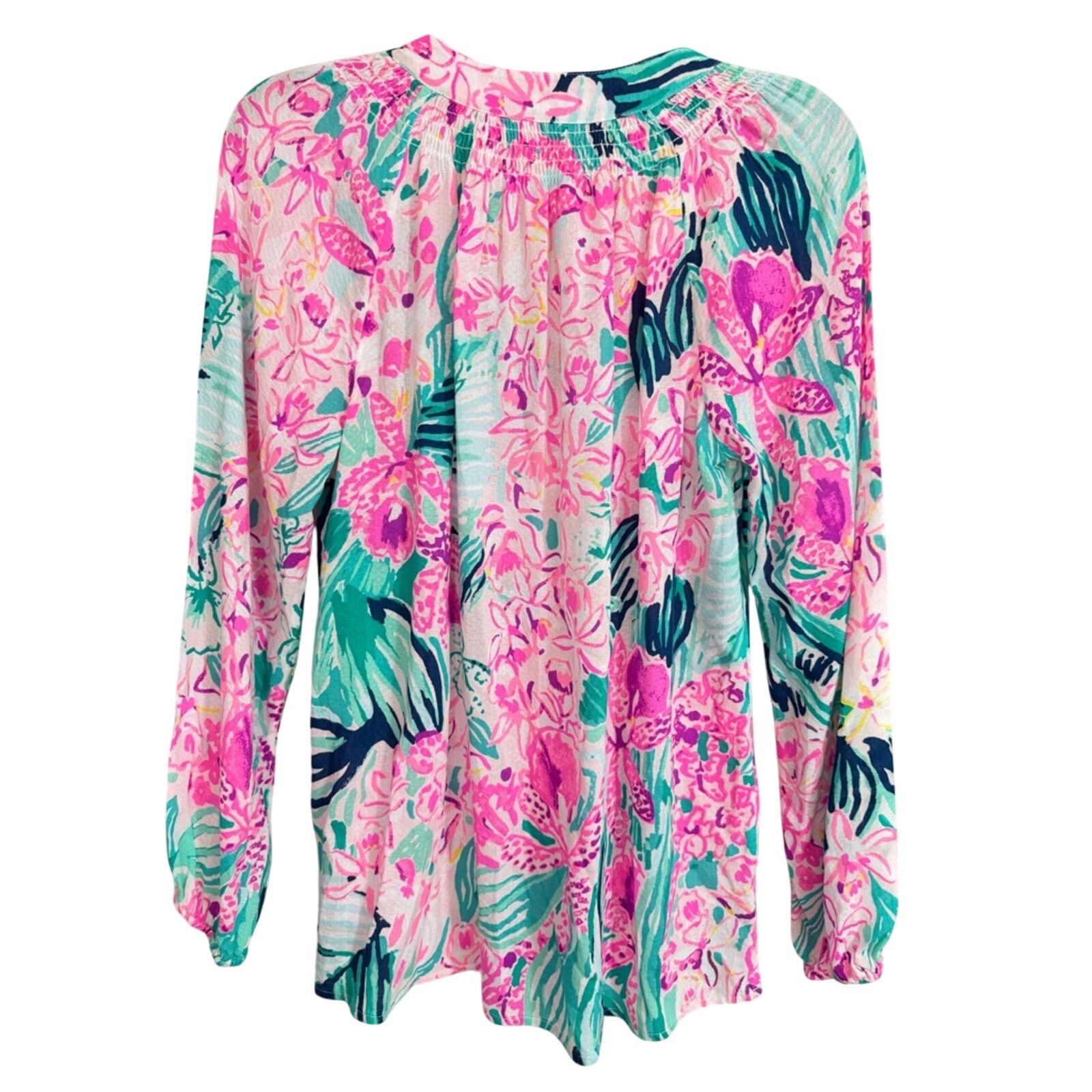 Lilly Pulitzer Lilly Pulitzer Elsa Silk Endless Summers Pink $198 Worn Once Size S / US 4 / IT 40 - 2 Thumbnail