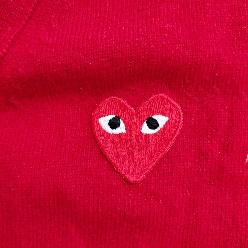 Comme des Garcons Comme Des Garcons Red classic knitted sweater cardigan 2504 Size US M / EU 48-50 / 2 - 3 Thumbnail