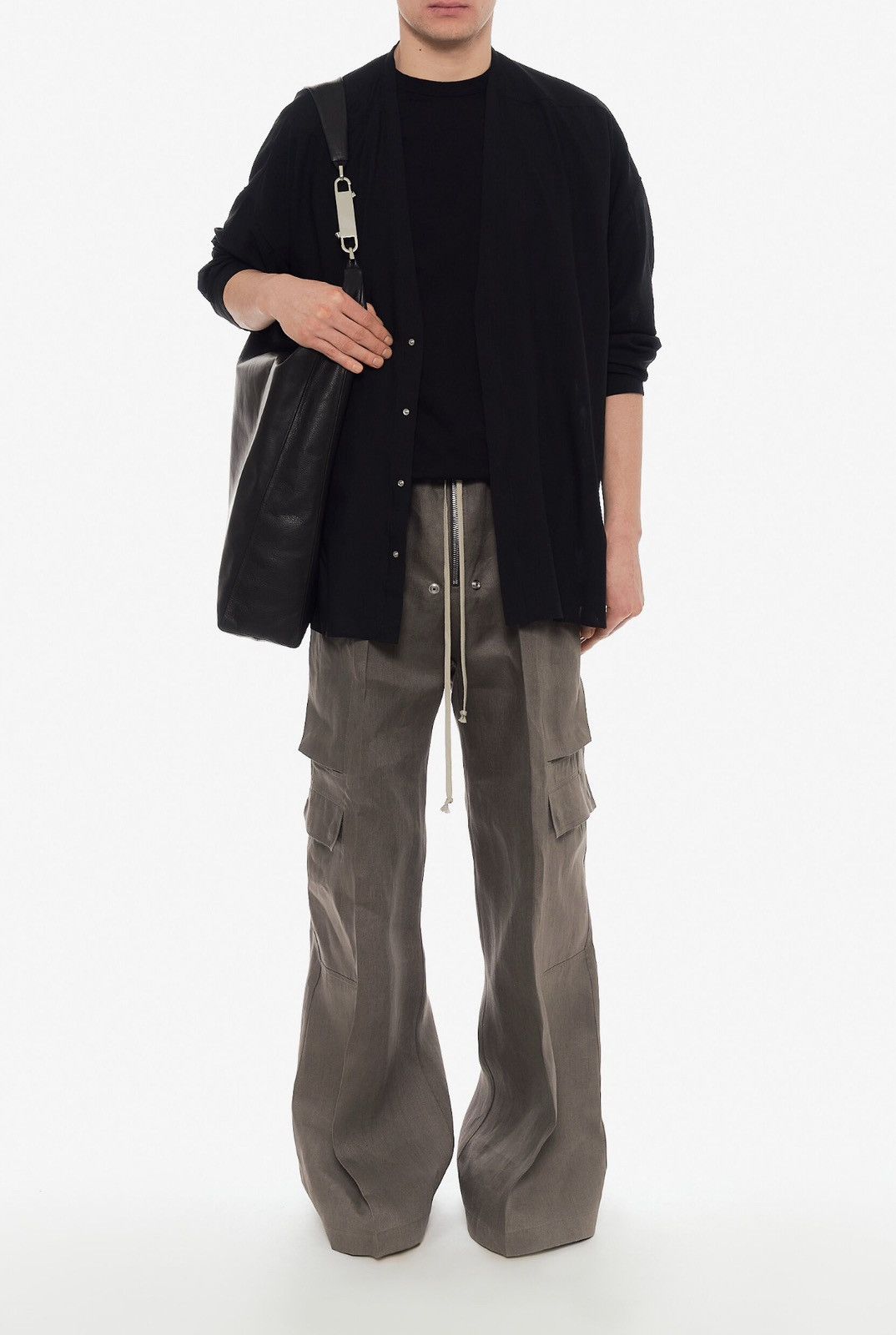 Rick Owens Last Size Rick Owens Wide Leg Cargo Belas Linen Pants Size US 38 / EU 54 - 4 Thumbnail