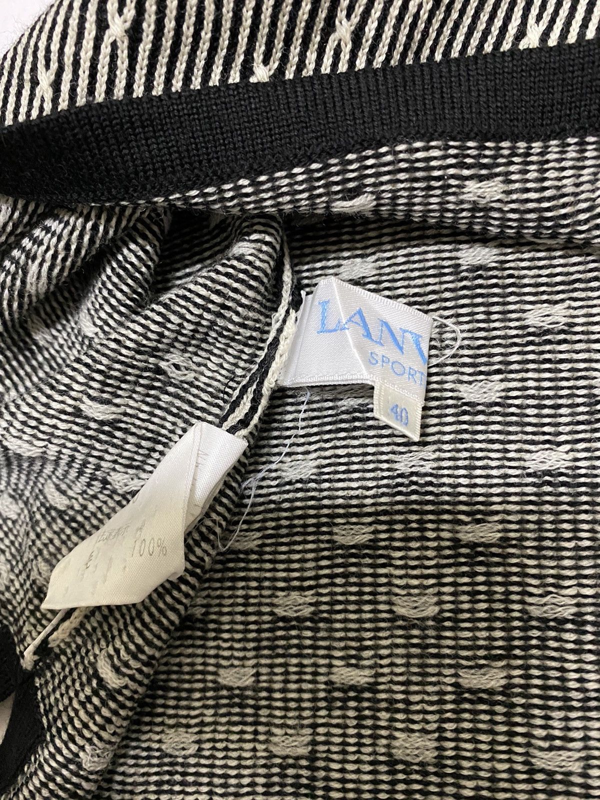 Aran Isles Knitwear × Lanvin Lanvin Sport V-Neck Knitwear Sweater (C2) Size US M / EU 48-50 / 2 - 6 Thumbnail