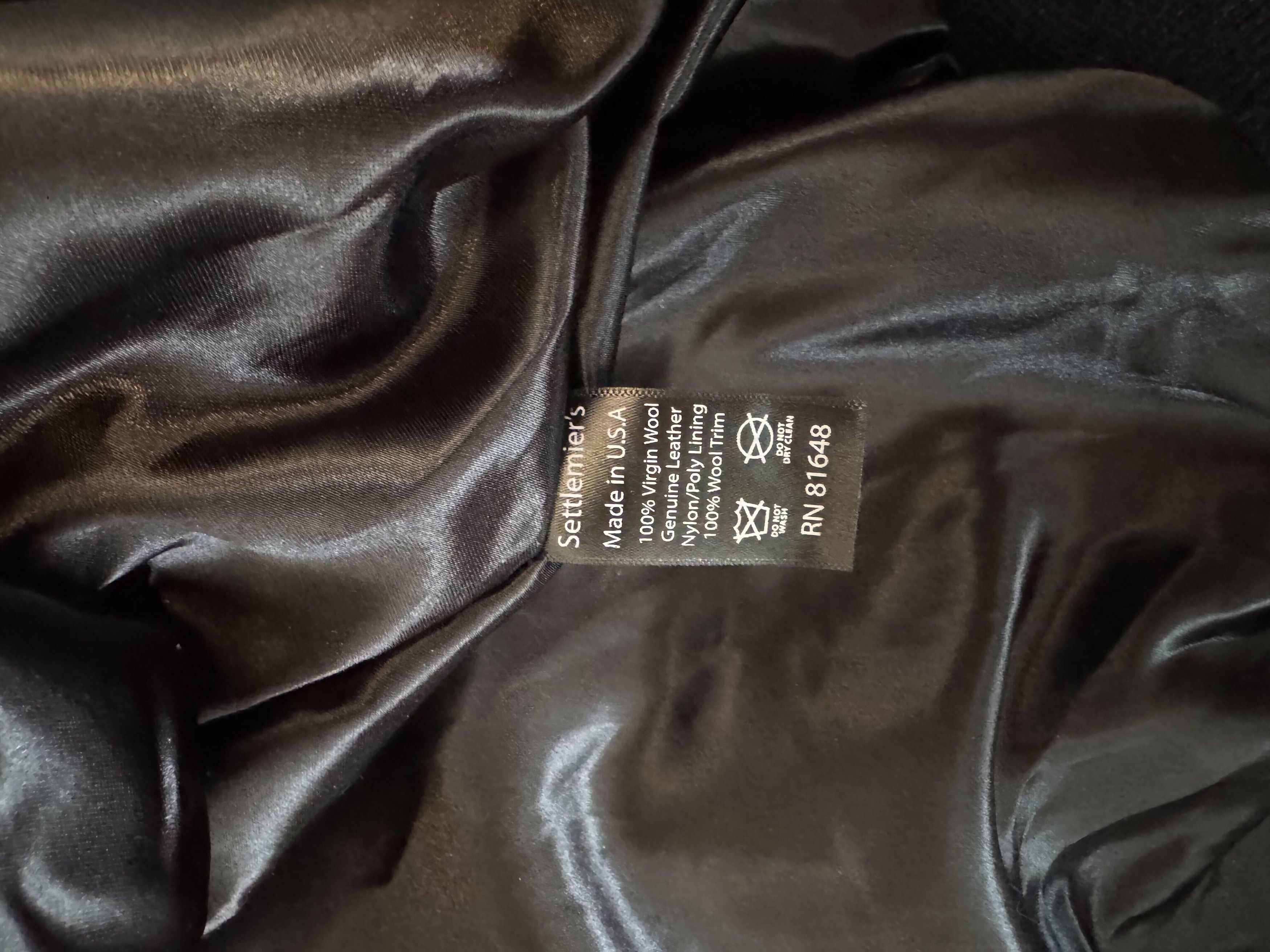 MIDNIGHT RODEO Persistance of Memory Wool & Leather Varsity Size US S / EU 44-46 / 1 - 2 Thumbnail