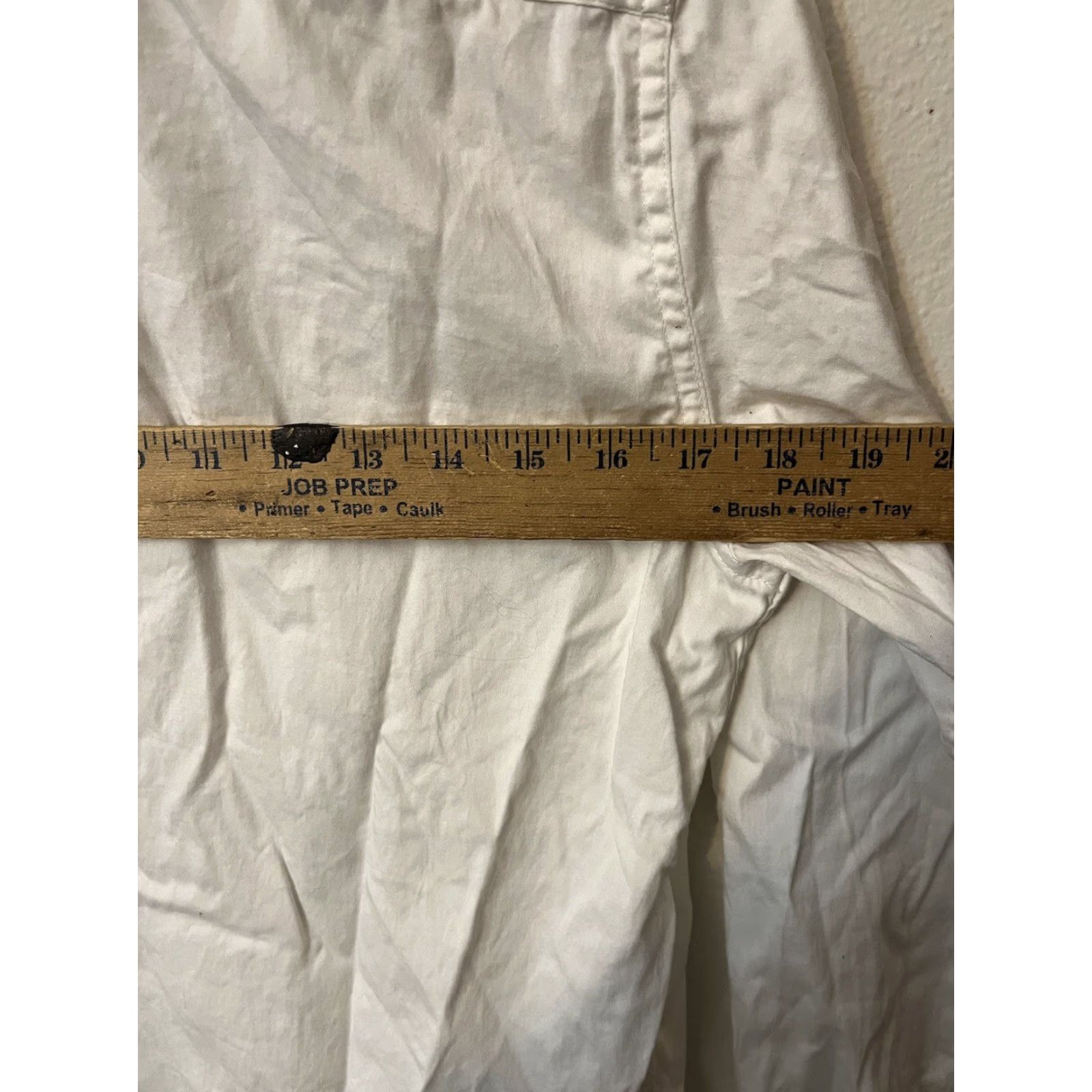 Vintage Tahari Dress Shirt White Solid Long Sleeve Size Small Regular Fit Business Formal Men Men Shirt White Tahari Stretch Collar Dress Shirt Size 36R - 4 Thumbnail