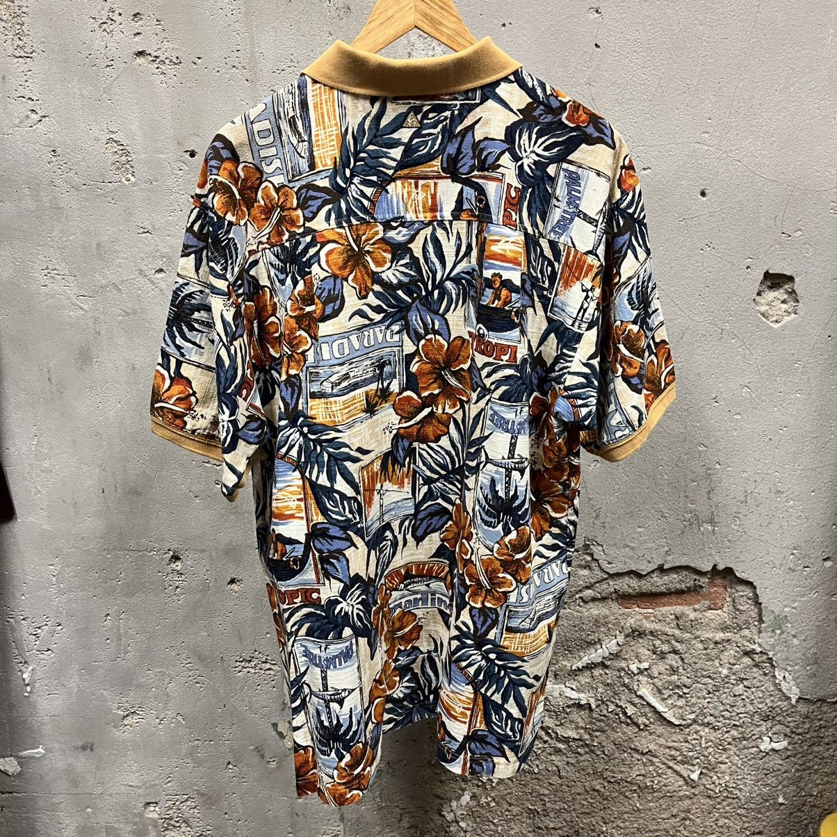 Le Coq Sportif Le Coq Sportif Vintage Hawaiian Travel Print Polo Shirt L Size US L / EU 52-54 / 3 - 6 Thumbnail