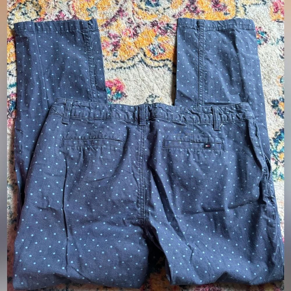 Tommy Hilfiger Tommy Hilfiger polka dots blue pants Size 34" / US 12 / IT 48 - 1 Thumbnail