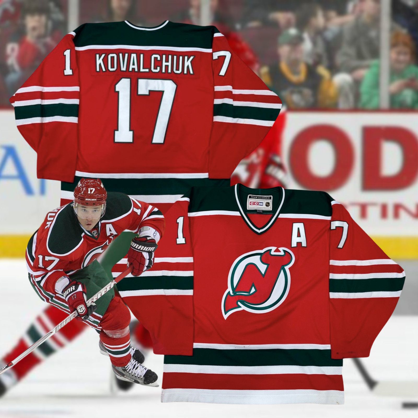 Ccm New Jersey Devils Ilya Kovalchuk CCM NHL Jersey 2XL Retro Size US XXL / EU 58 / 5 - 2 Thumbnail