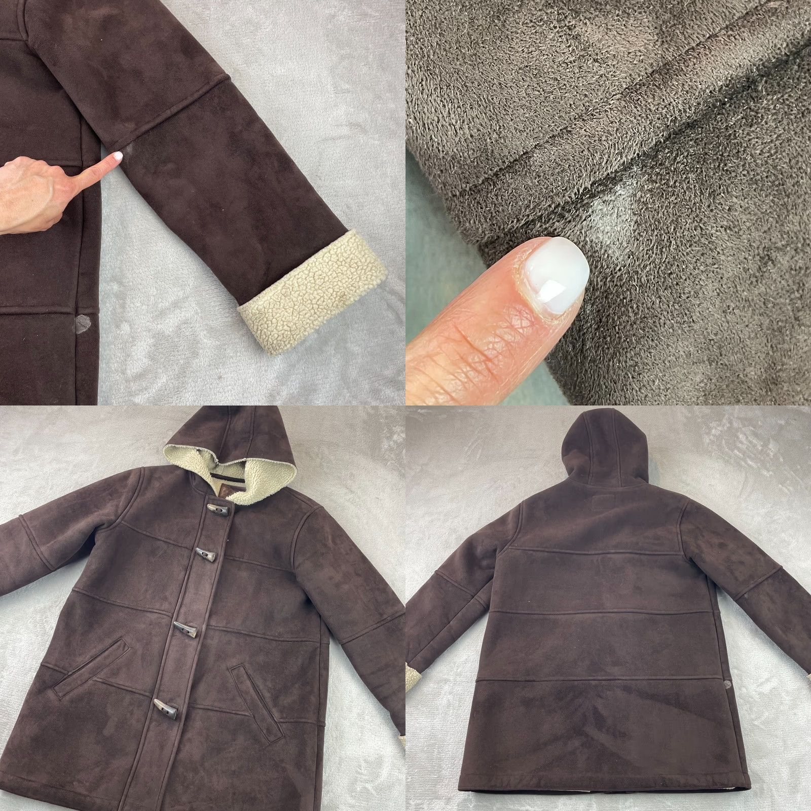 Ralph Lauren VINTAGE Lauren Ralph Lauren Coat Jacket Women Small Chocolate Brown Toggle Hooded LRL Coat Size S / US 4 / IT 40 - 9 Thumbnail