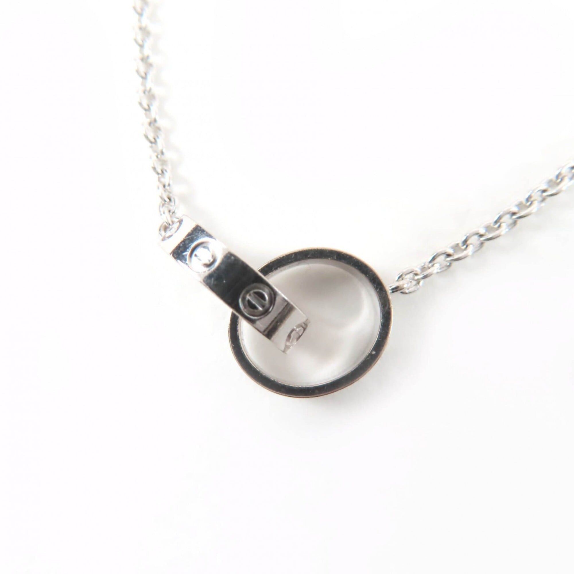 Cartier Cartier SR1492 Baby Love Necklace 750 (WG) Pendant White Gold Weight 7.14g Women's Size ONE SIZE - 1 Thumbnail