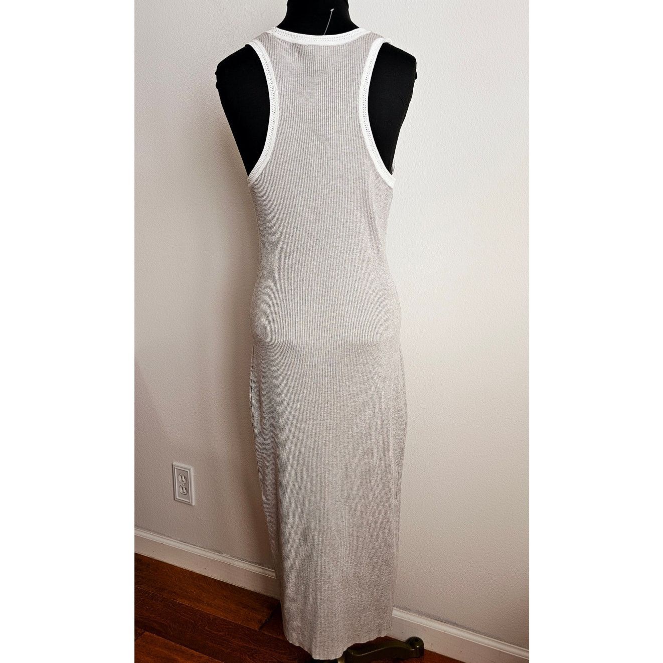 CAROLINE CONSTAS Caroline Constas Ribbed Fitted Stretch Knit Maxi Dress M Size M / US 6-8 / IT 42-44 - 3 Thumbnail
