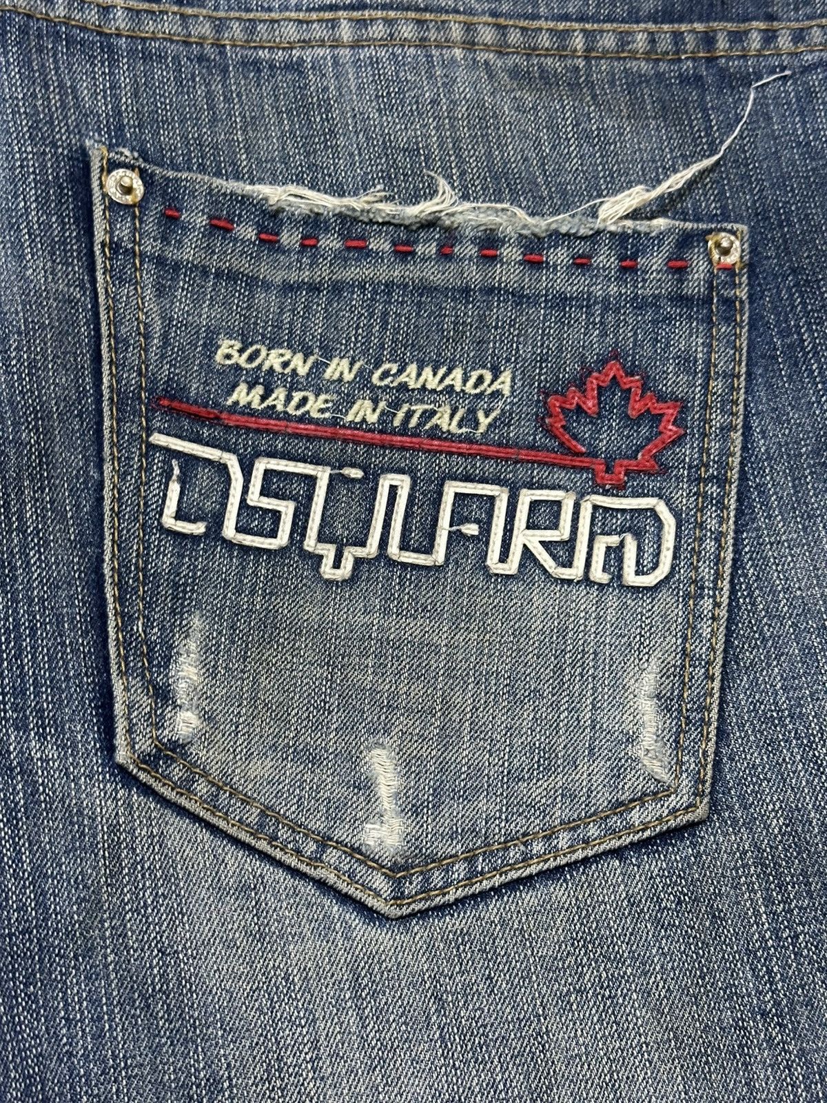 Dsquared2 Vintage Japanese Dsquared2 Faded Wash Distress Loose Jeans Size US 38 / EU 54 - 9 Thumbnail