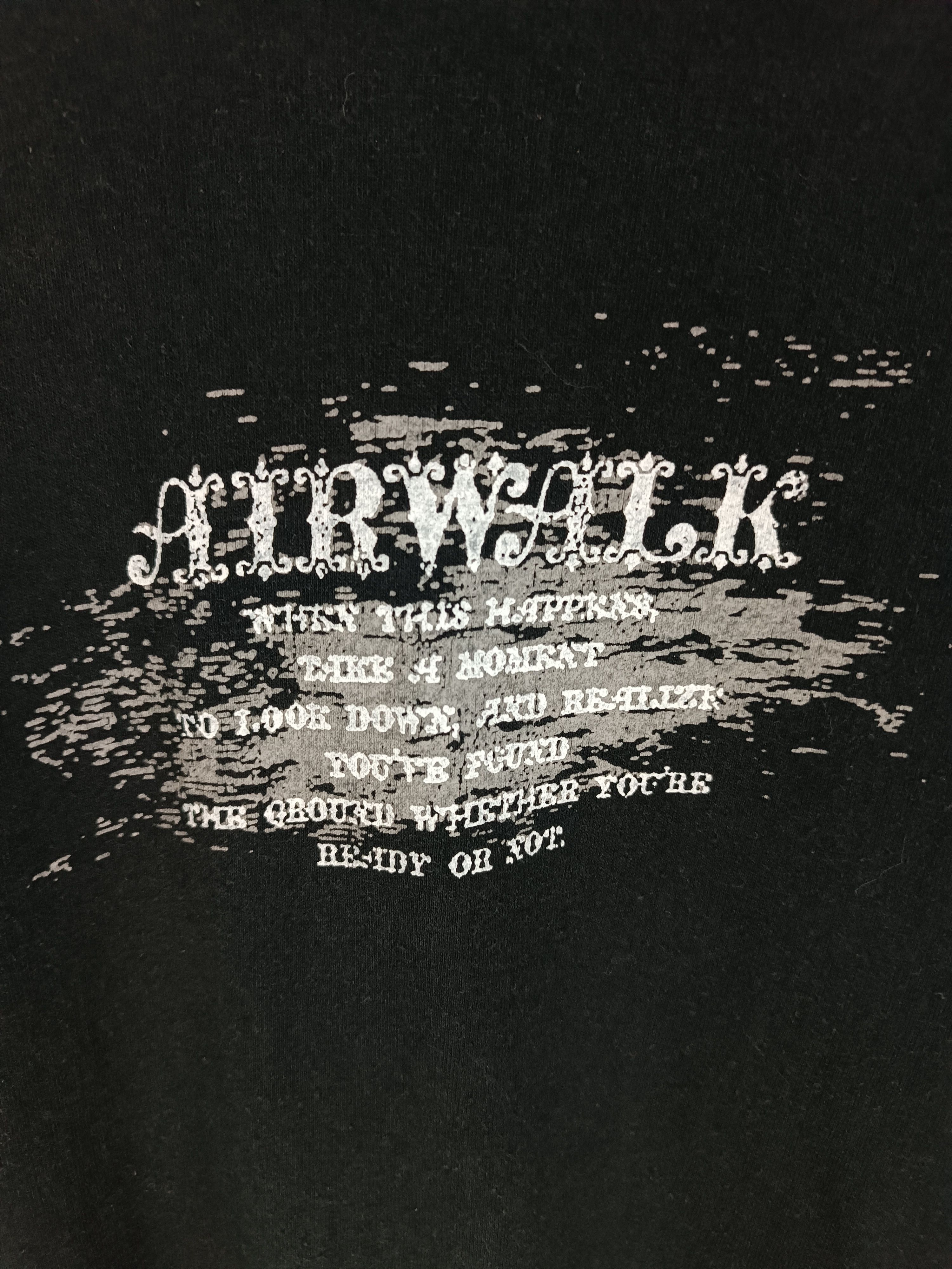 Airwalk VINTAGE Y2K AIRWALK CRAZY POEM SKATE 2000s NUMETAL STYLE TEE Size US L / EU 52-54 / 3 - 10 Thumbnail